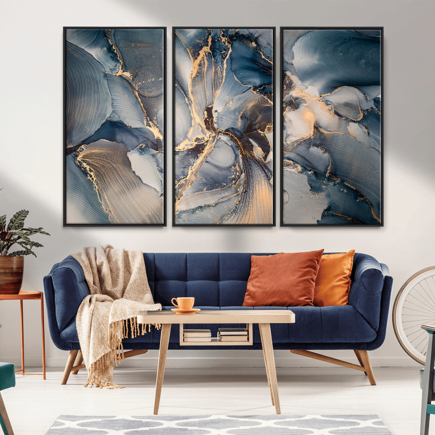 MGV-FC-48X32-3P - Abstract Wall Art Canvas Print for Modern Home Decor