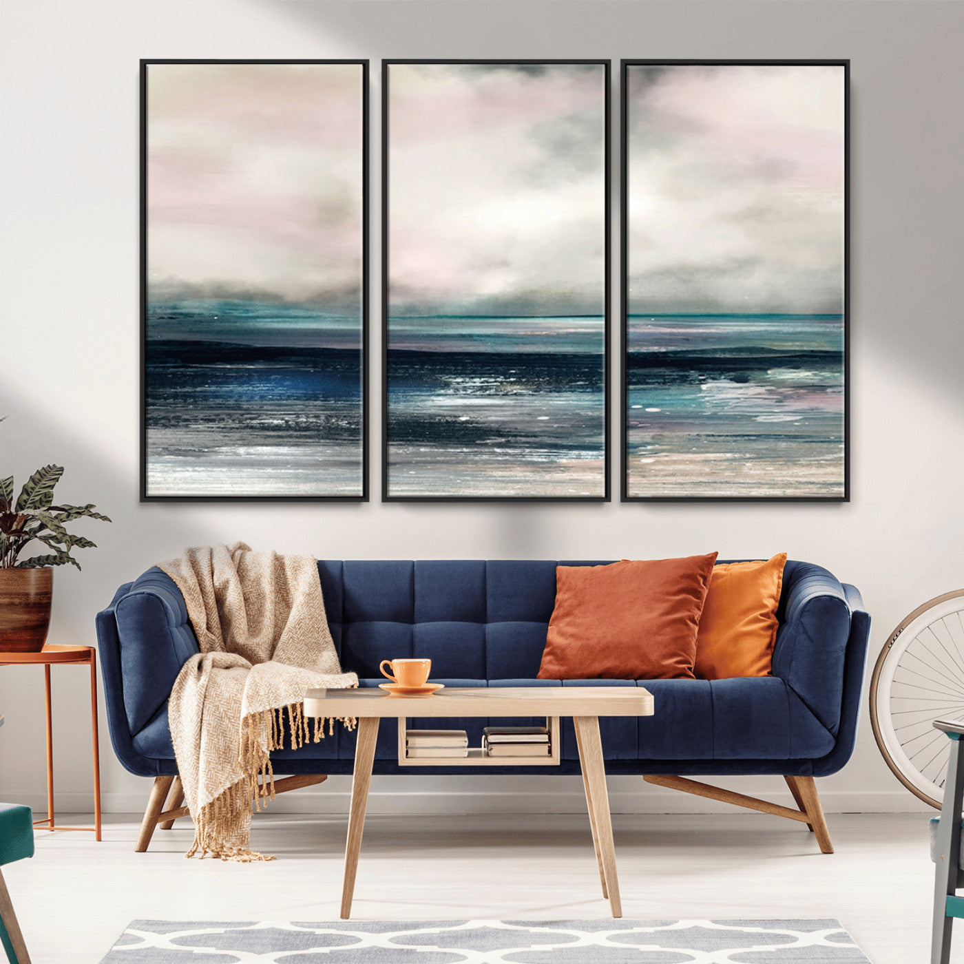 MGV-FC-48X32-3P - Contemporary Abstract Wall Art Canvas Print