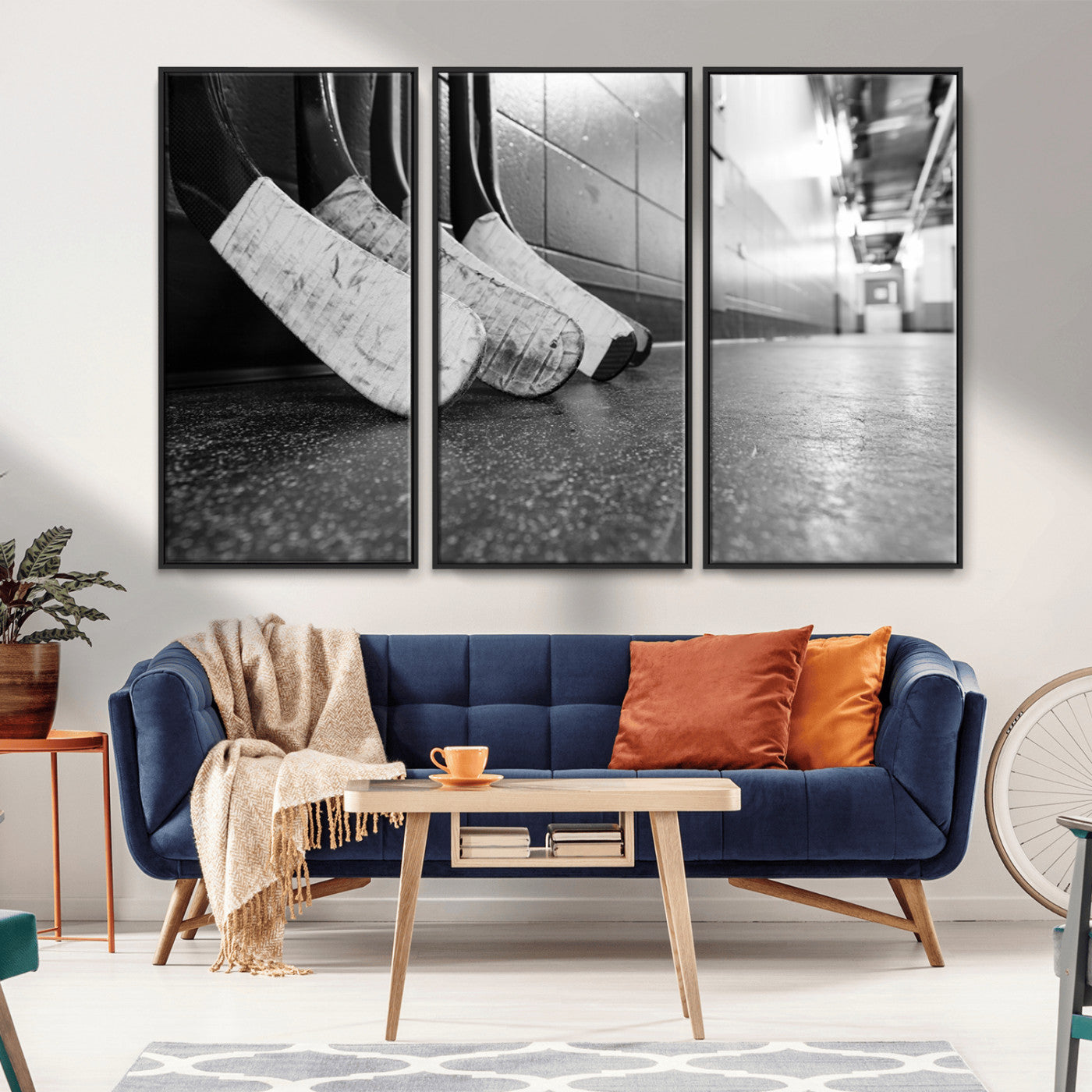 MGV-FC-48X32-3P - Ice Hockey Wall Art Canvas Print