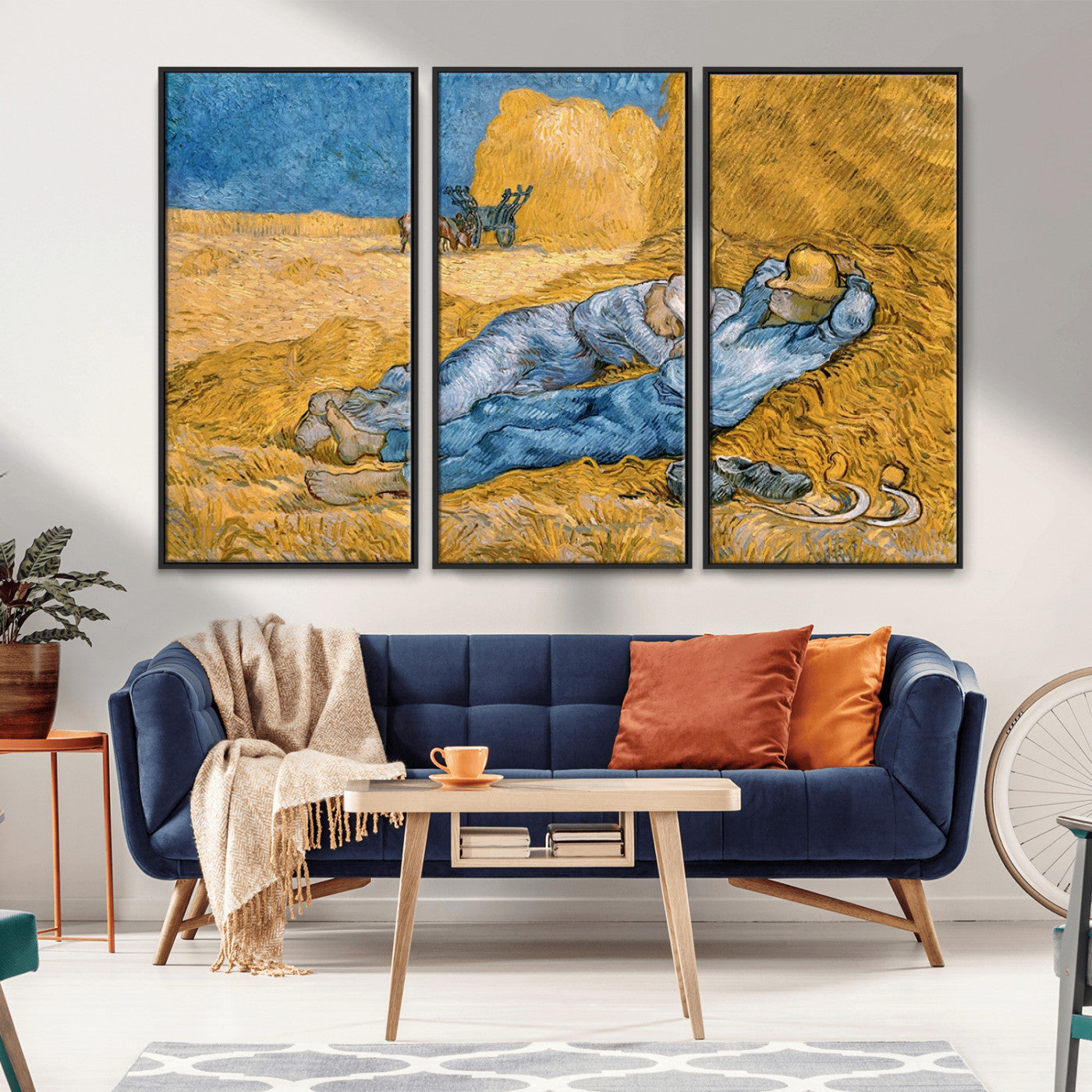 MGV-FC-48X32-3P - Master Artist Vincent Van Gogh Nature Wilderness Illustrs Fine Art Canvas Print