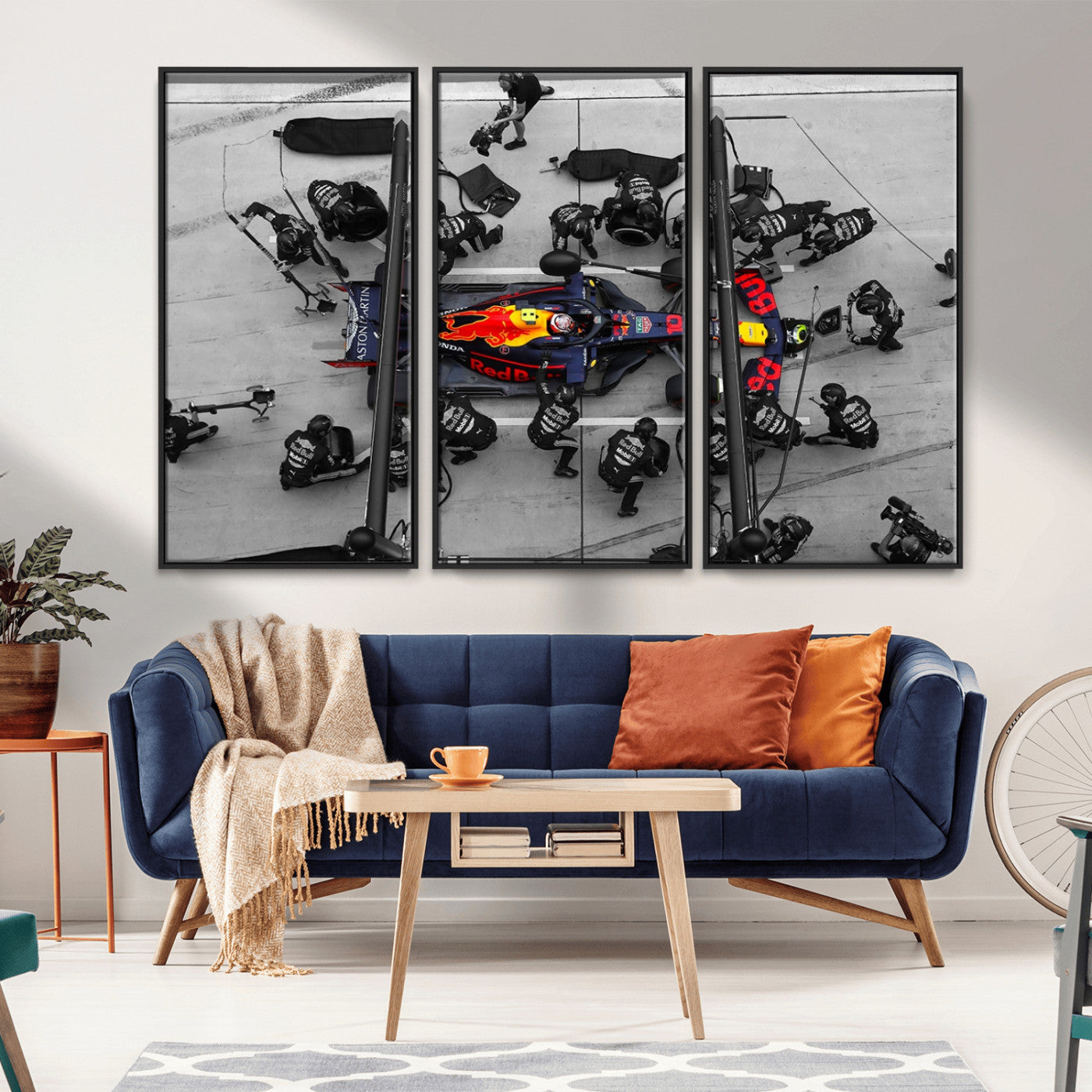 MGV-FC-48X32-3P - RedBull Formula 1 Canvas Wall Art Print