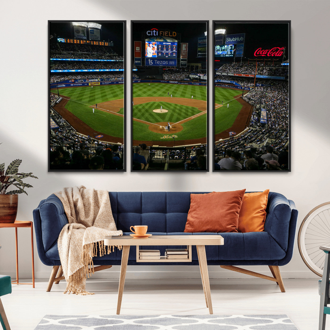 MGV-FC-48X32-3P - Oakland Athletics Baseball Team Print - RingCentral Coliseum Stadium Wall Art Canvas Print