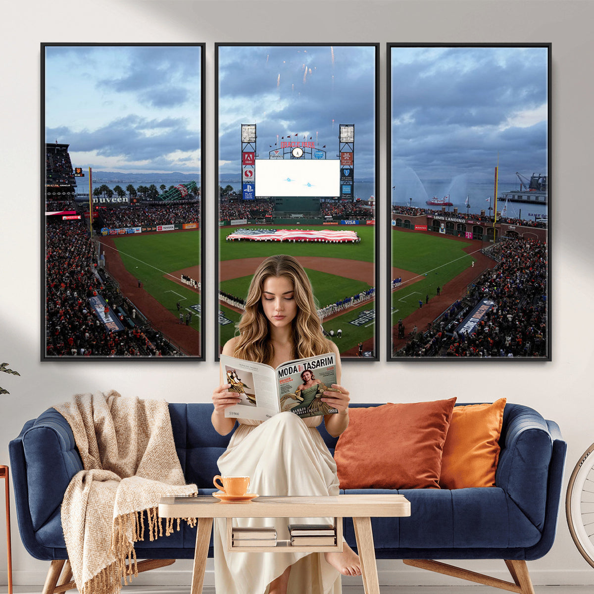 44631-MGV-CV-36X24 - Oracle Park San Francisco Giants Wall Art | Oracle Park Stadium Canvas Print