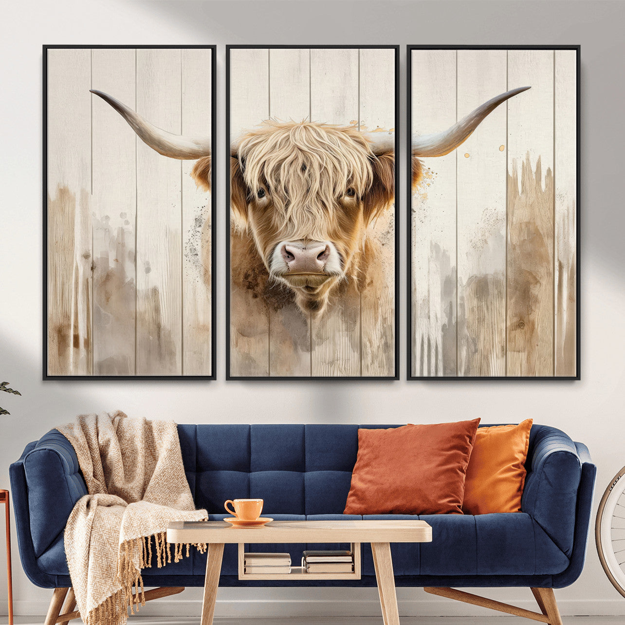 83059-MGV-CV-36X24 - Vibrant Autumn Landscape Canvas Wall Art - Fall Foliage and Mountain View Print for Home, Farmhouse, and Cozy Cabin Decor, Ready to Hang