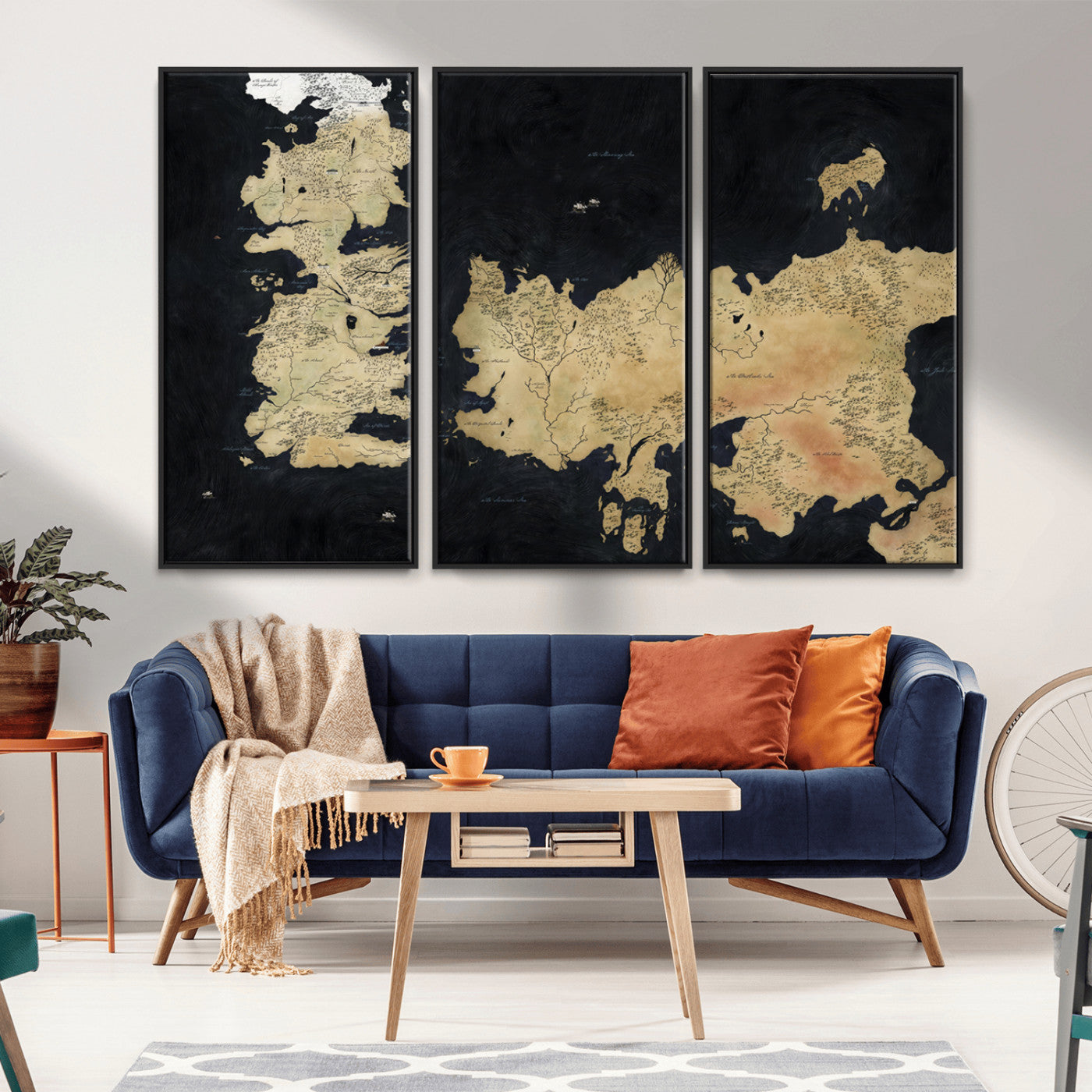 MGV-FC-48X32-3P - Push Pin World Map Canvas Print – Framed Wall Art for Couples to Track Their Travels – Anniversary