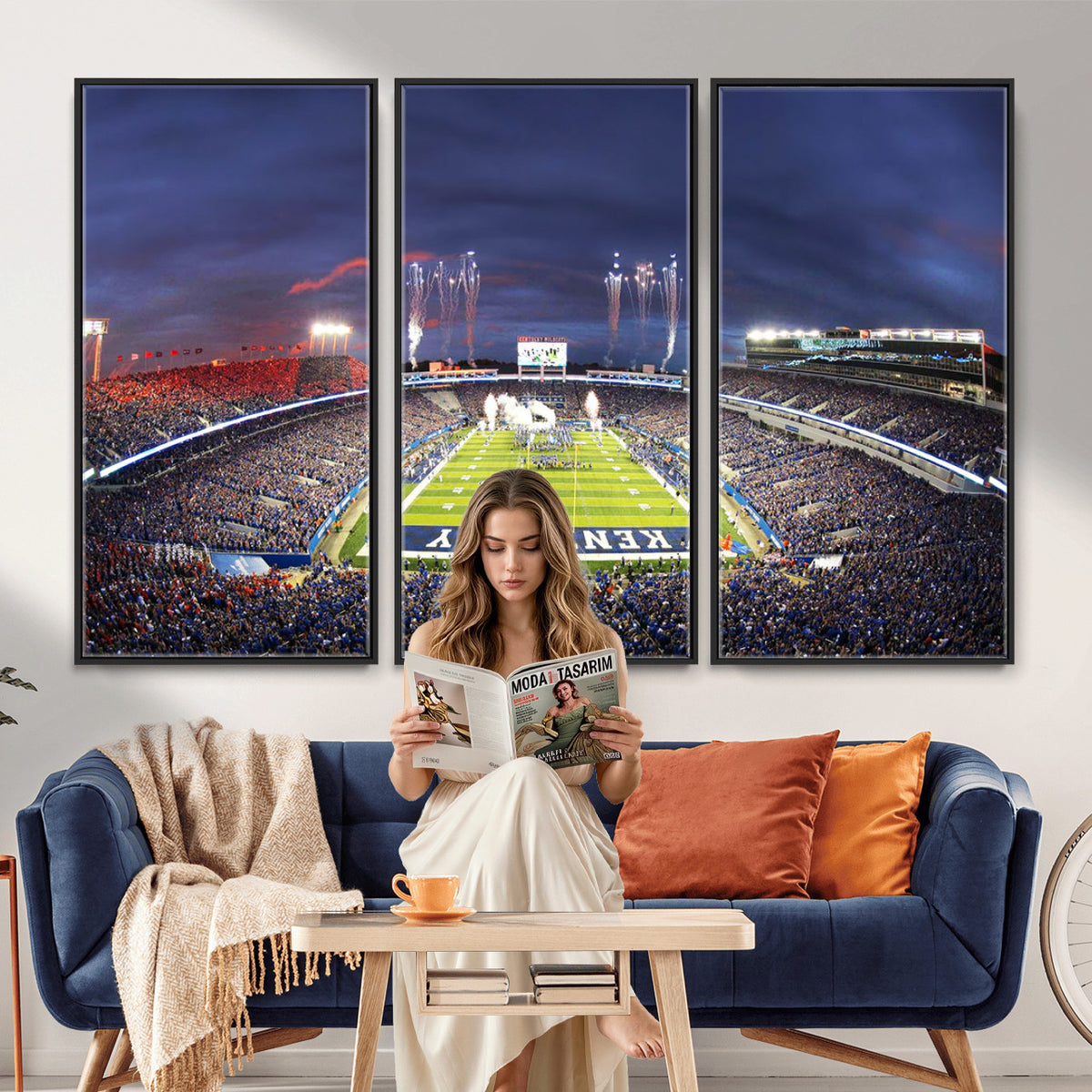 26008-MGV-CV-36X24 - Kroger Field Canvas Wall Art, Kentucky Stadium Wall Art