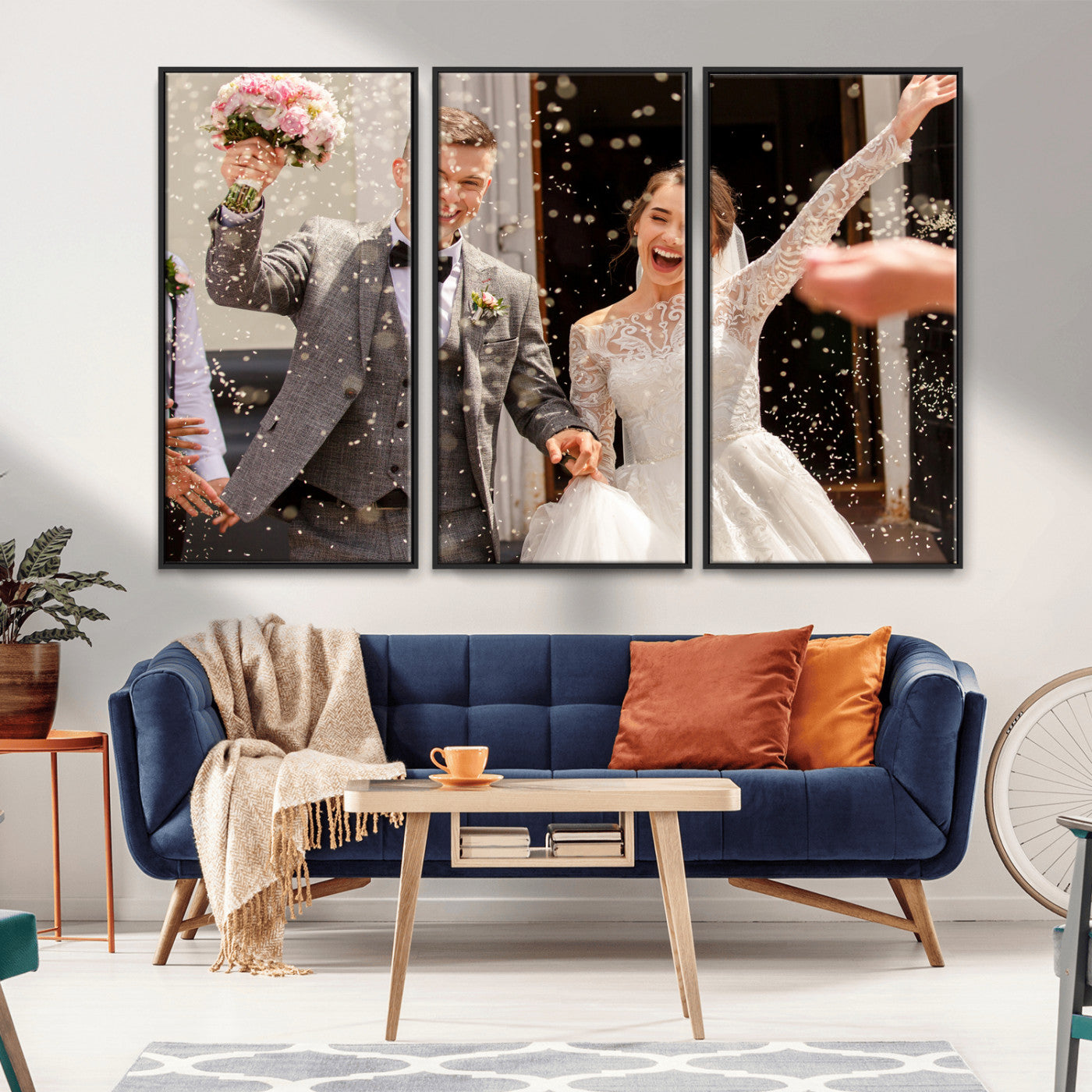 Framed Create Your Canvas Print - Personalized Wall Art for Home Decor Wall Art Print, Create Your Own Photo Canvas Print