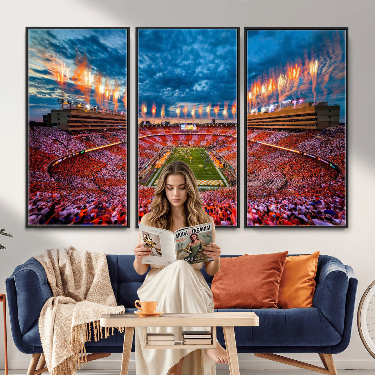 94266219-MGV-CV-36X24 - Tennessee Neyland Stadium Wall Art, Sports Arena Canvas