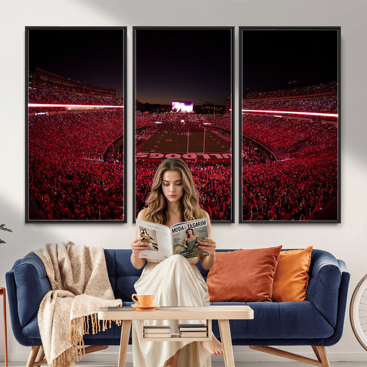 38331045-MGV-CV-36X24 - Dooley Stadium Wall Art, Sports Arena Canvas Print, Dooley Field Sanford Stadium