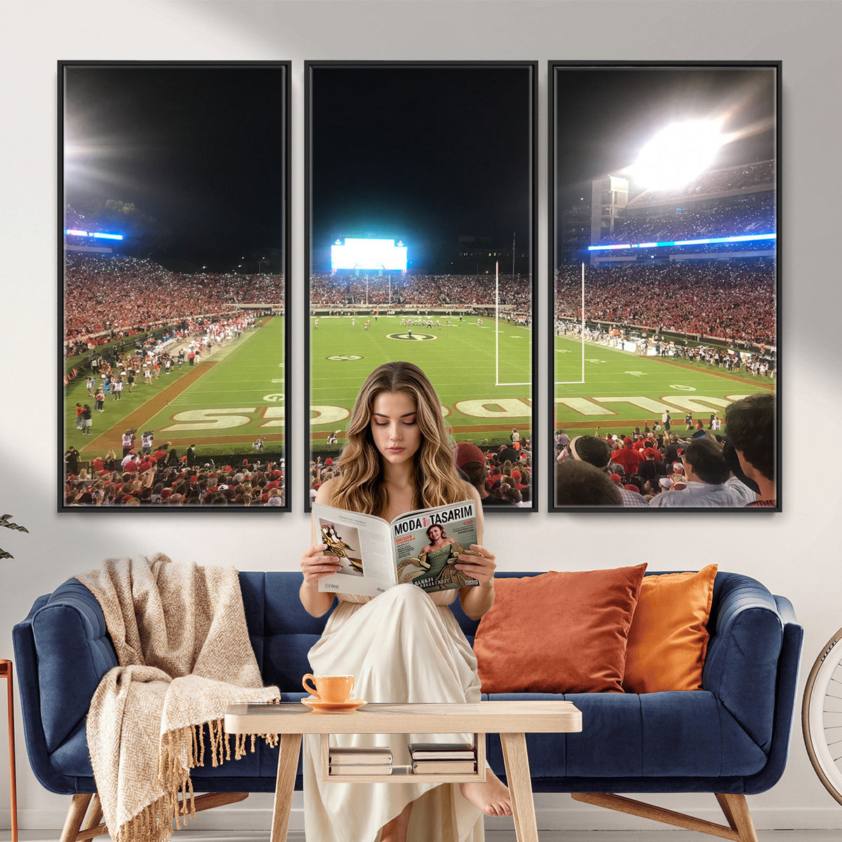 16230786-MGV-CV-36X24 - Dooley Stadium Wall Art, Sports Arena Panoramic Canvas