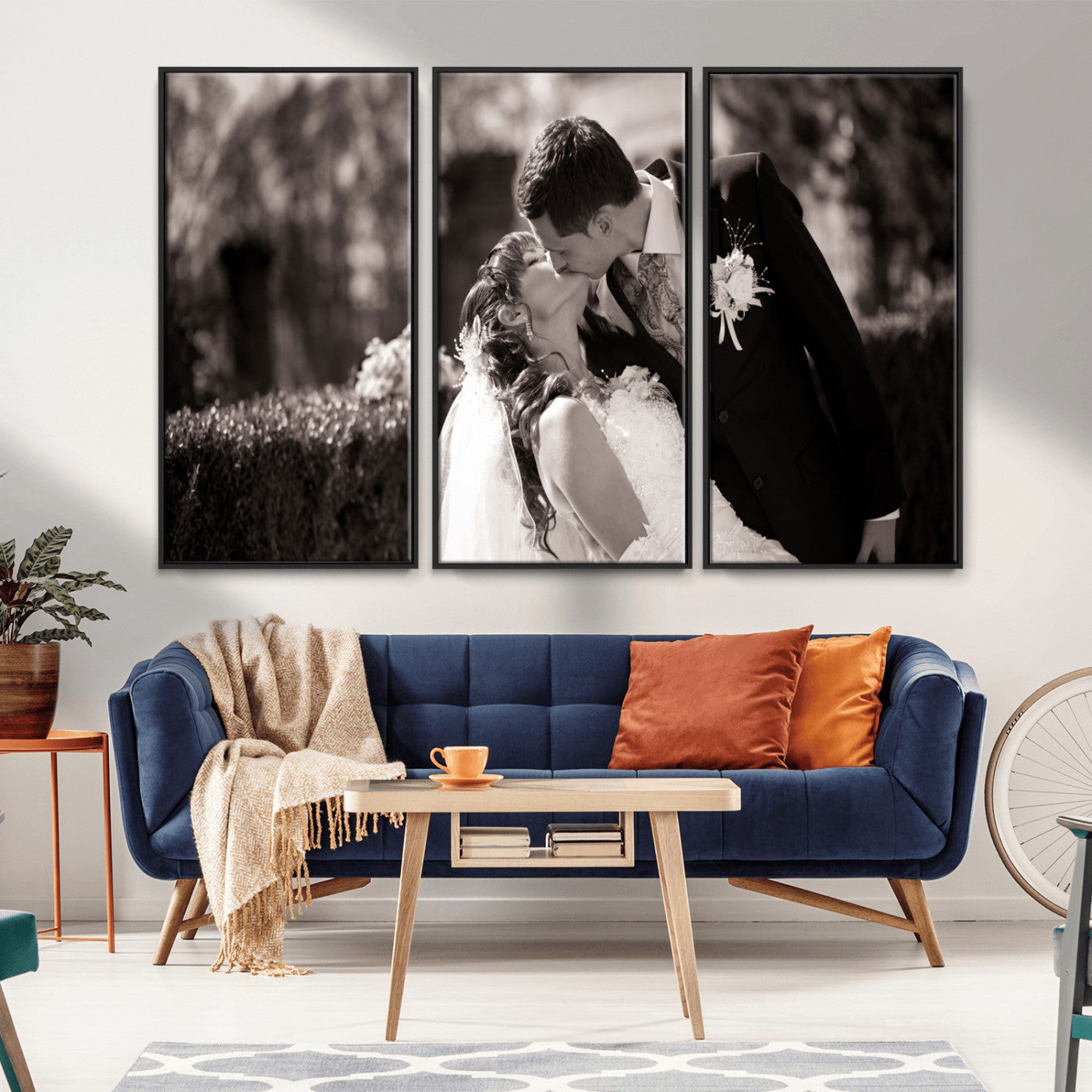 MGV-FC-48X32-3P - Create Your Own Photo Canvas Print - Personalized Wall Art for Home Decor Wall Art Print, Create