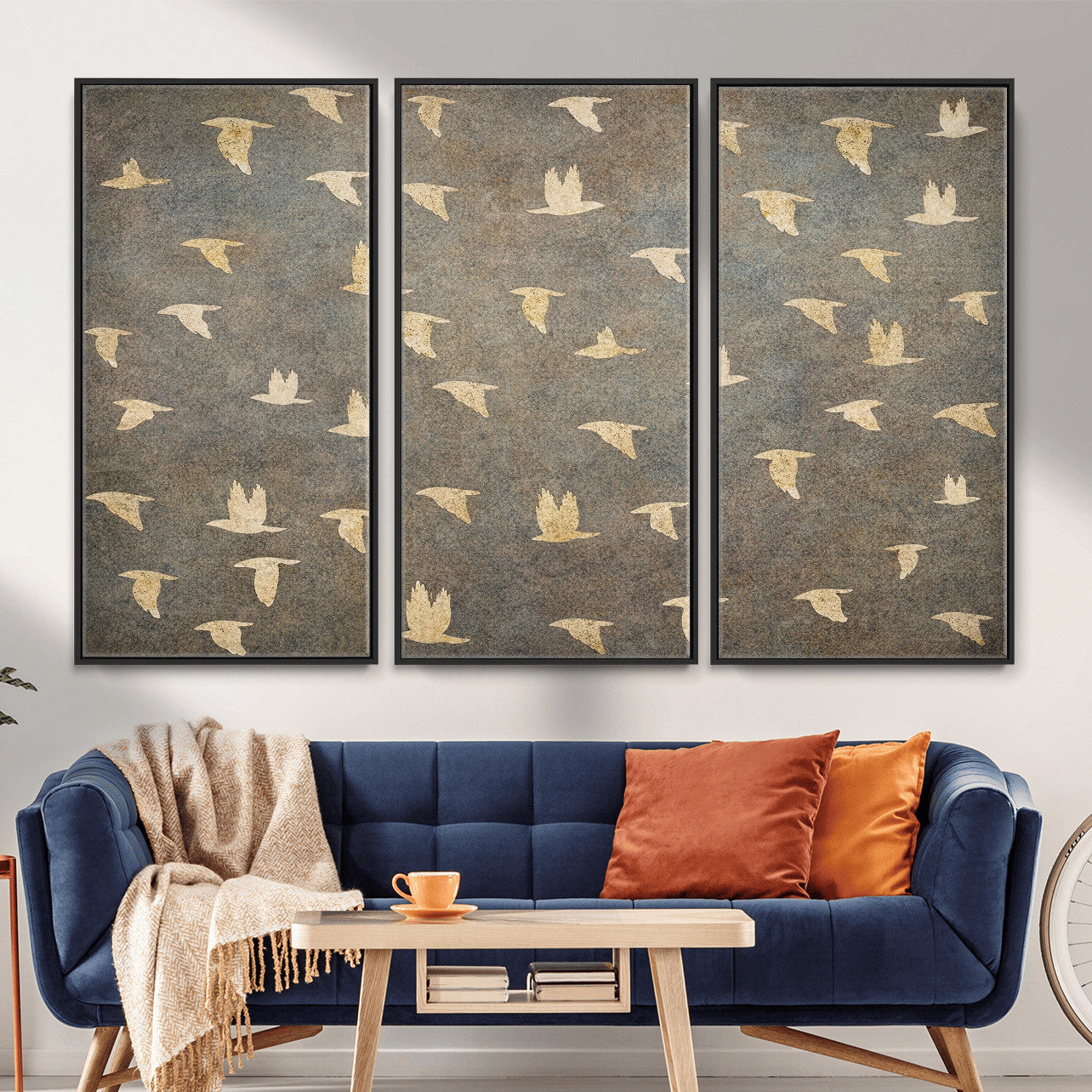 20532514-MGV-CV-36X24 - Abstract Birds Wall Art Canvas Print