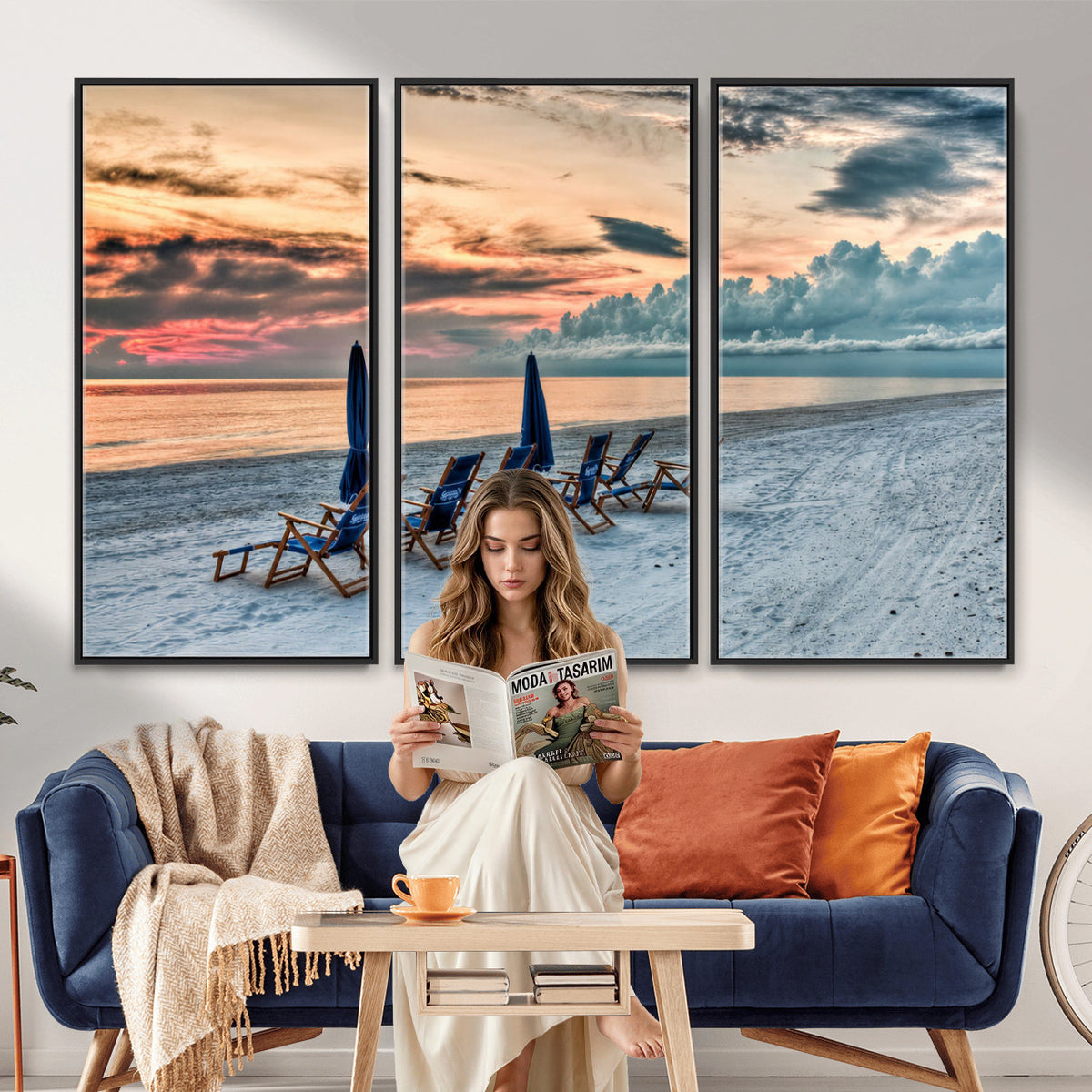 17237006-MGV-CV-36X24 - Serene Gulf Solitude Wall Art Canvas Print