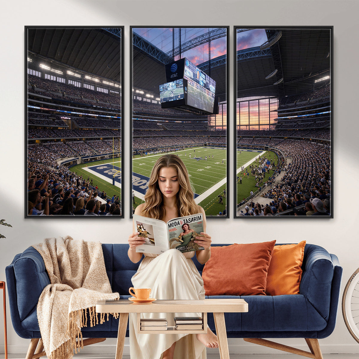 25449193-MGV-CV-36X24 - Stadium Wall Art Canvas Print