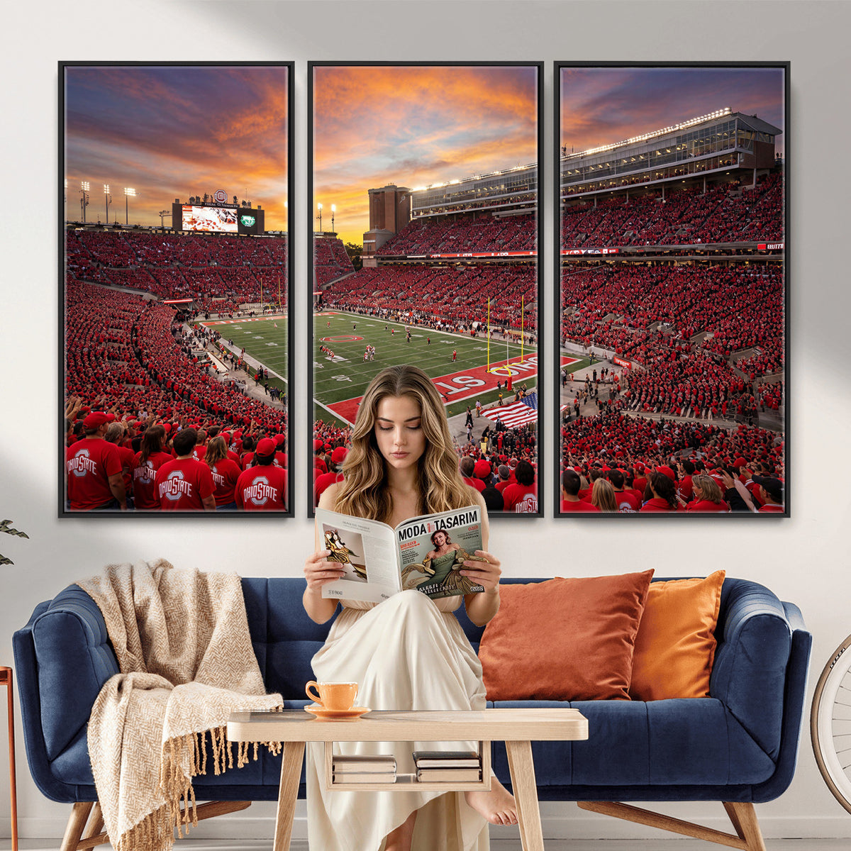 73119077-MGV-CV-36X24 - Stadium Wall Art Canvas Print