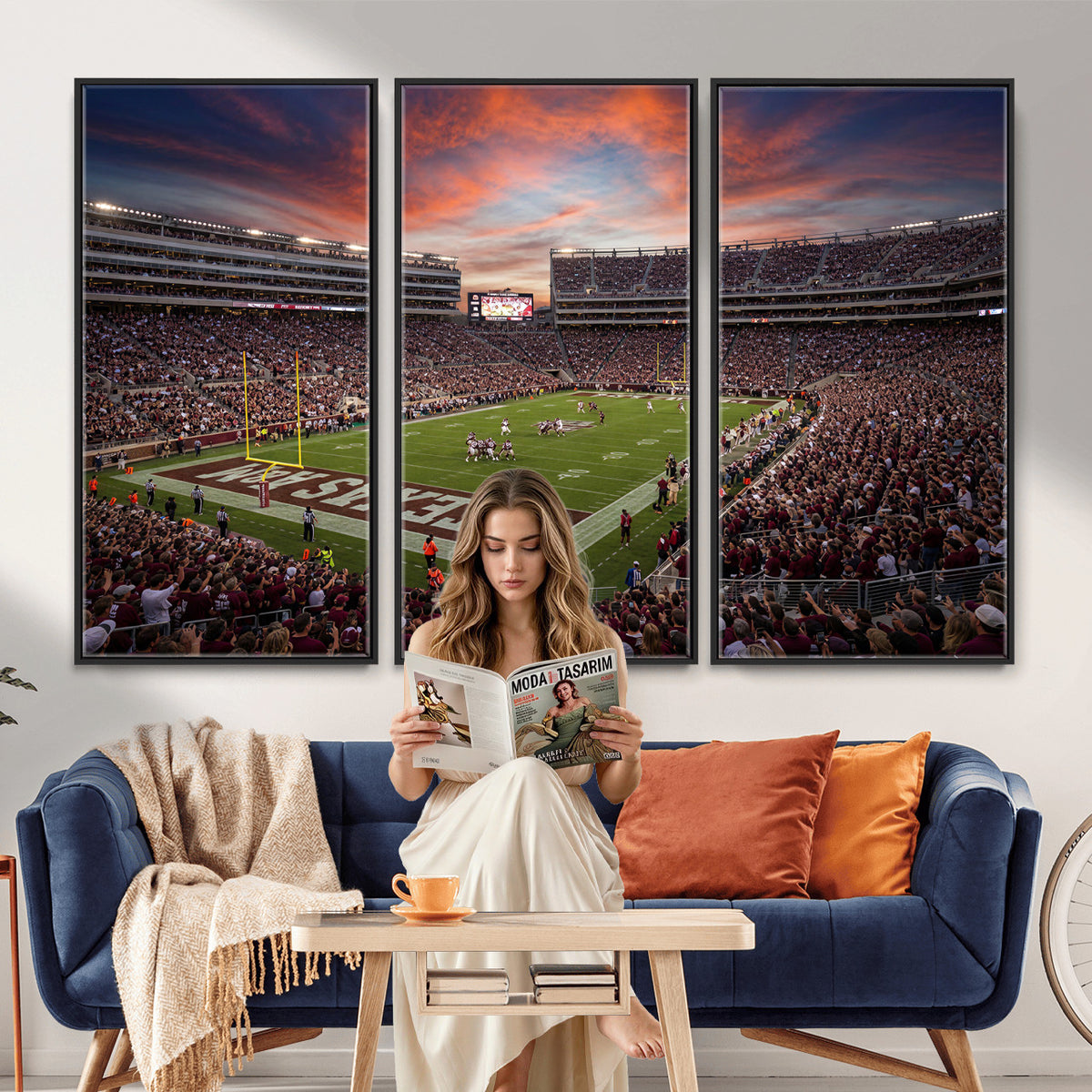 44328991-MGV-CV-36X24 - Stadium Wall Art Canvas Print