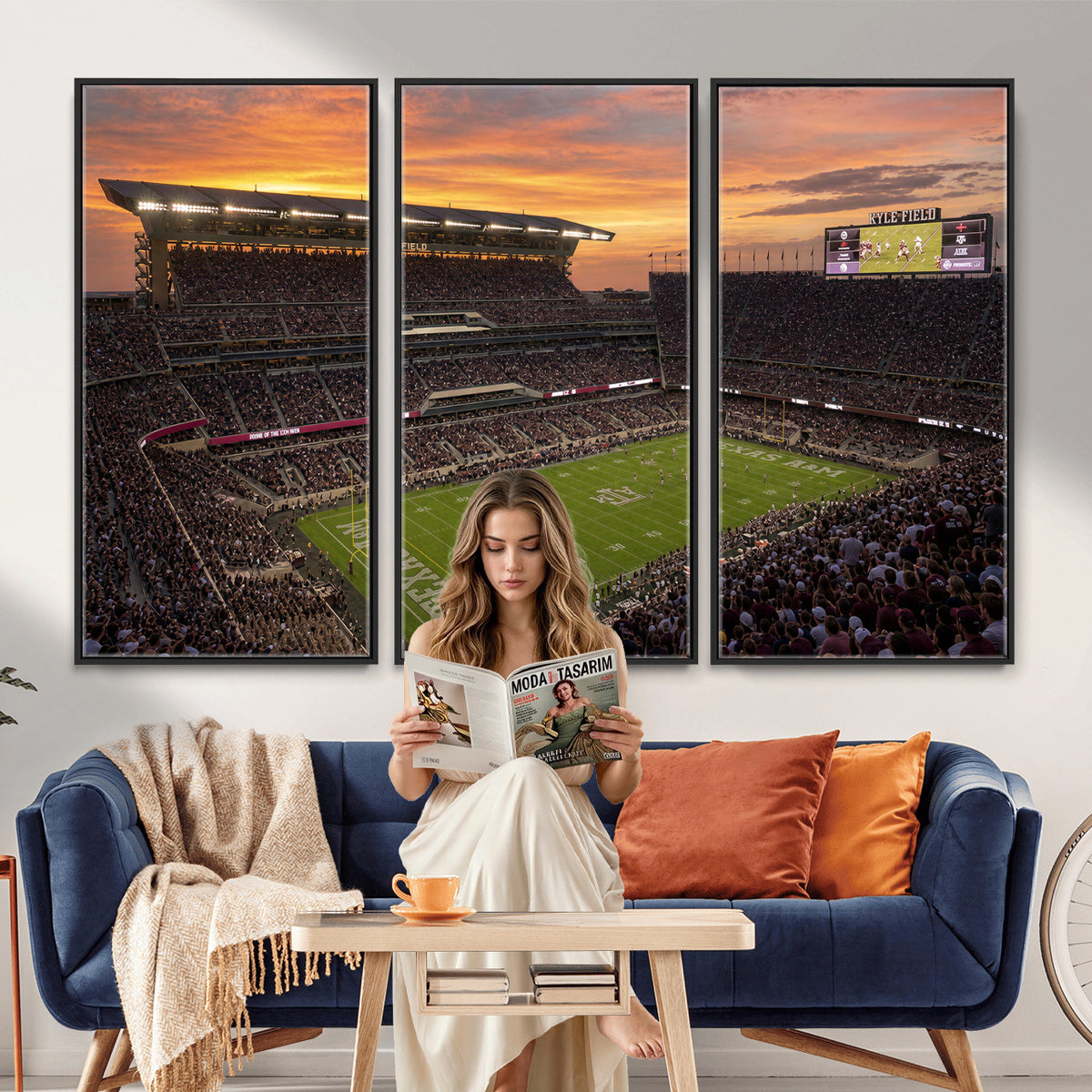 77401853-MGV-CV-36X24 - Stadium Wall Art Canvas Print