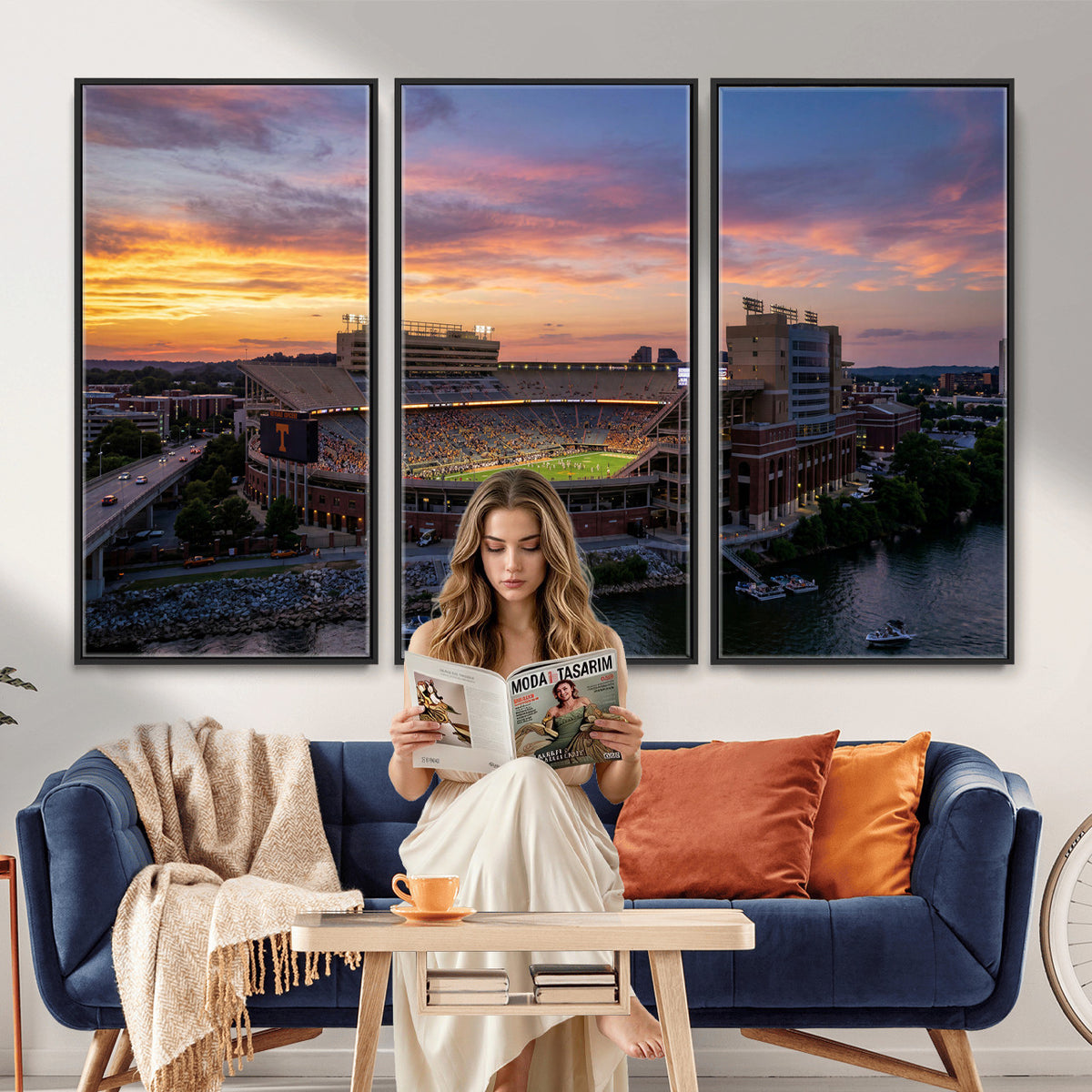 61093642-MGV-CV-36X24 - Stadium Wall Art Canvas Print