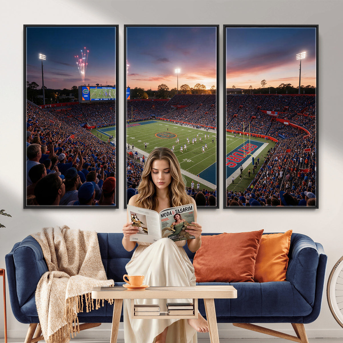 76151234-MGV-CV-36X24 - Stadium Wall Art Canvas Print