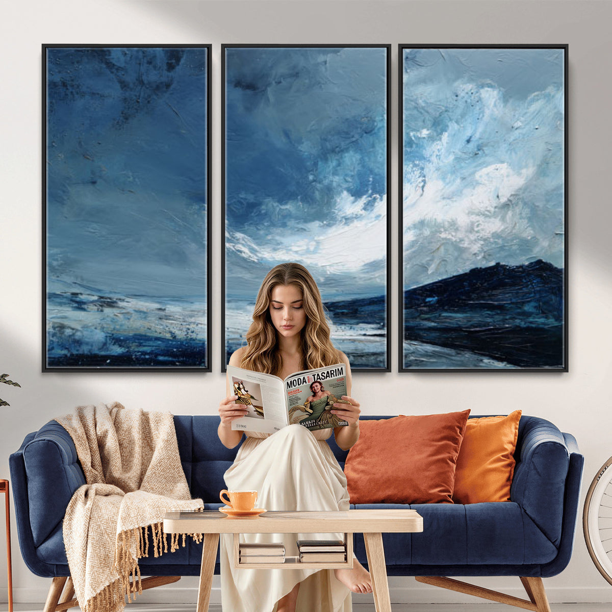 66685630-MGV-CV-36X24 - Extra Large Abstract Wall Art Canvas Print