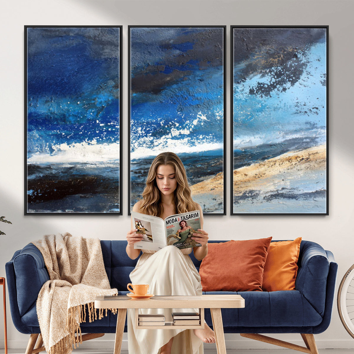72157369-MGV-CV-36X24 - Extra Large Abstract Wall Art Canvas Print