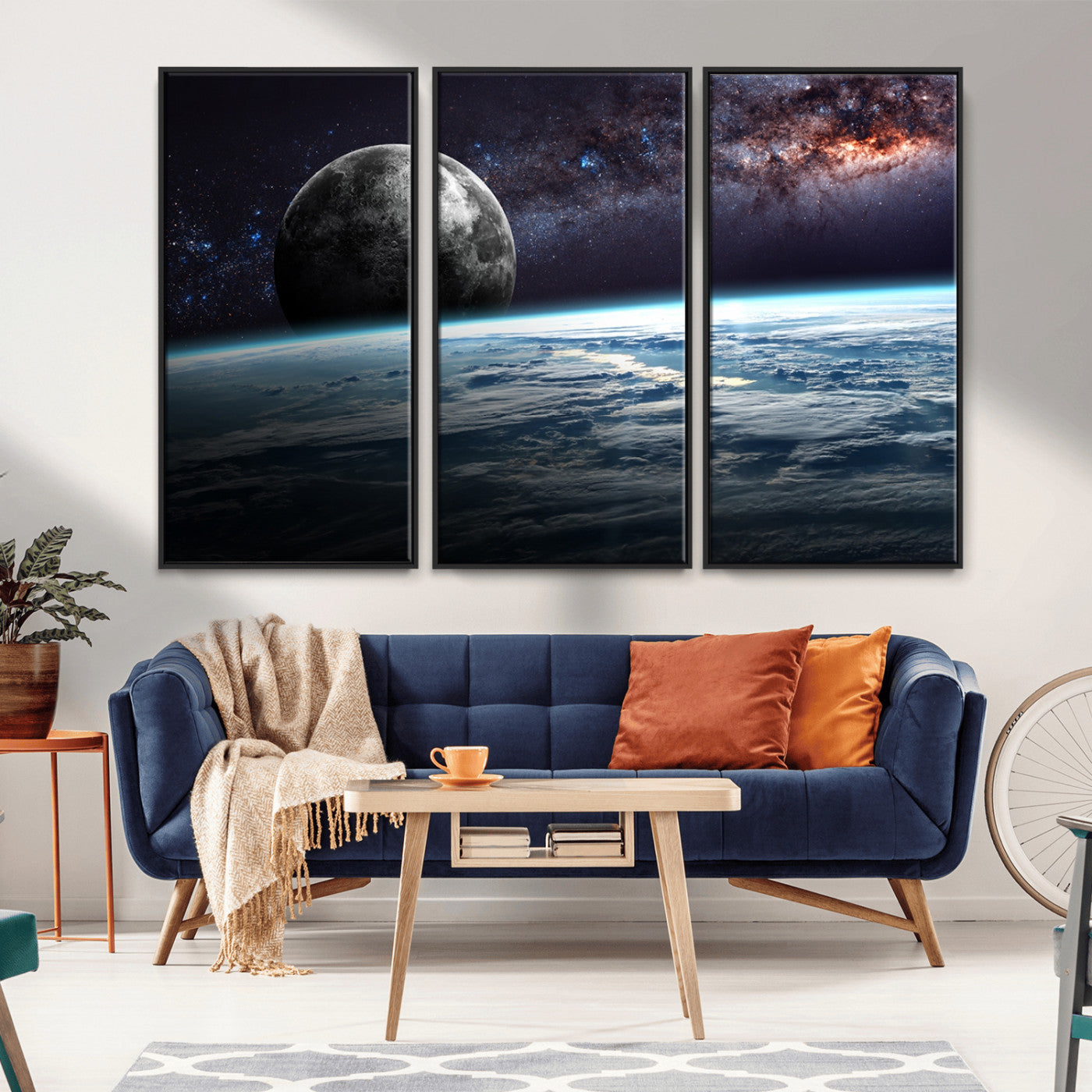 MGV-FC-48X32-3P - Space and Planet Canvas Print