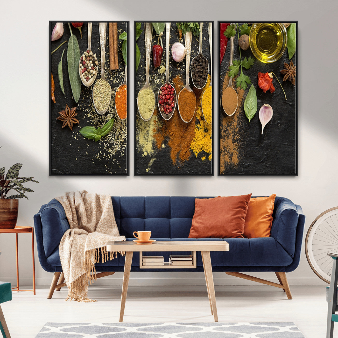 MGV-FC-48X32-3P - Spices Wall Art Canvas Print