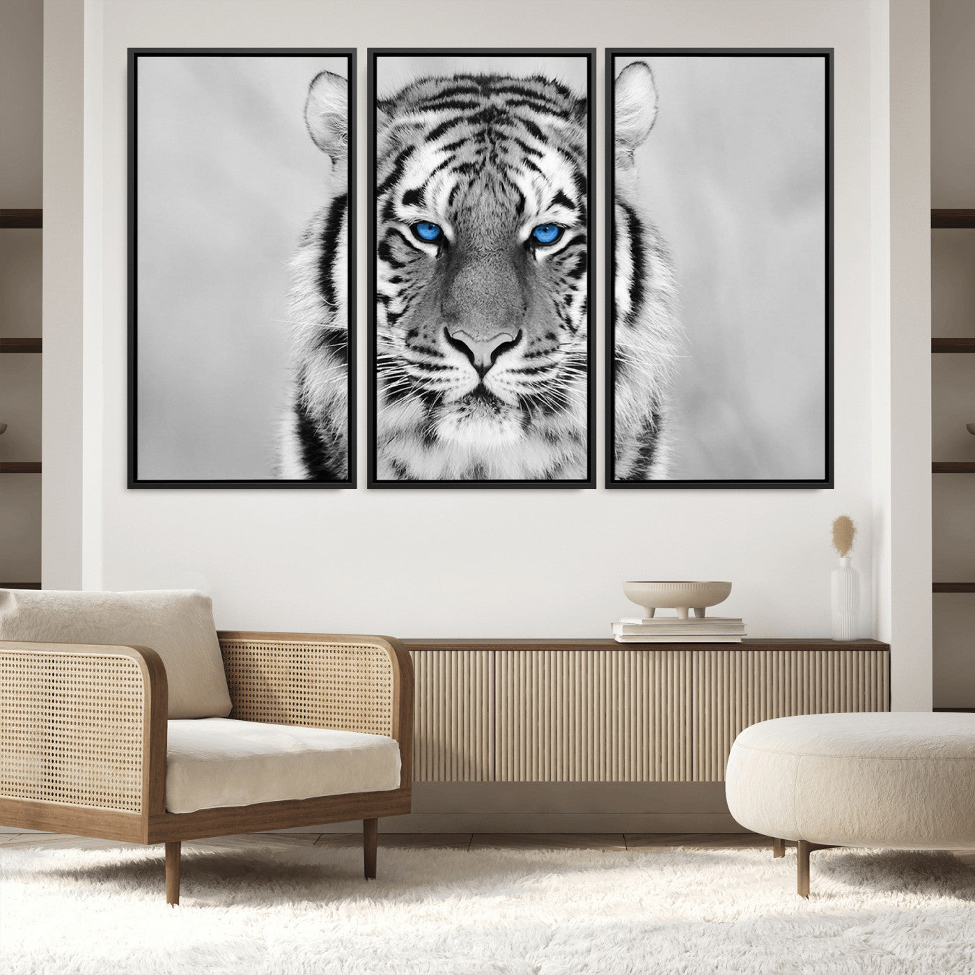 46396-MGV-FC-48X32-3P_Black-Tiger Canvas Artwork Wall Art Print