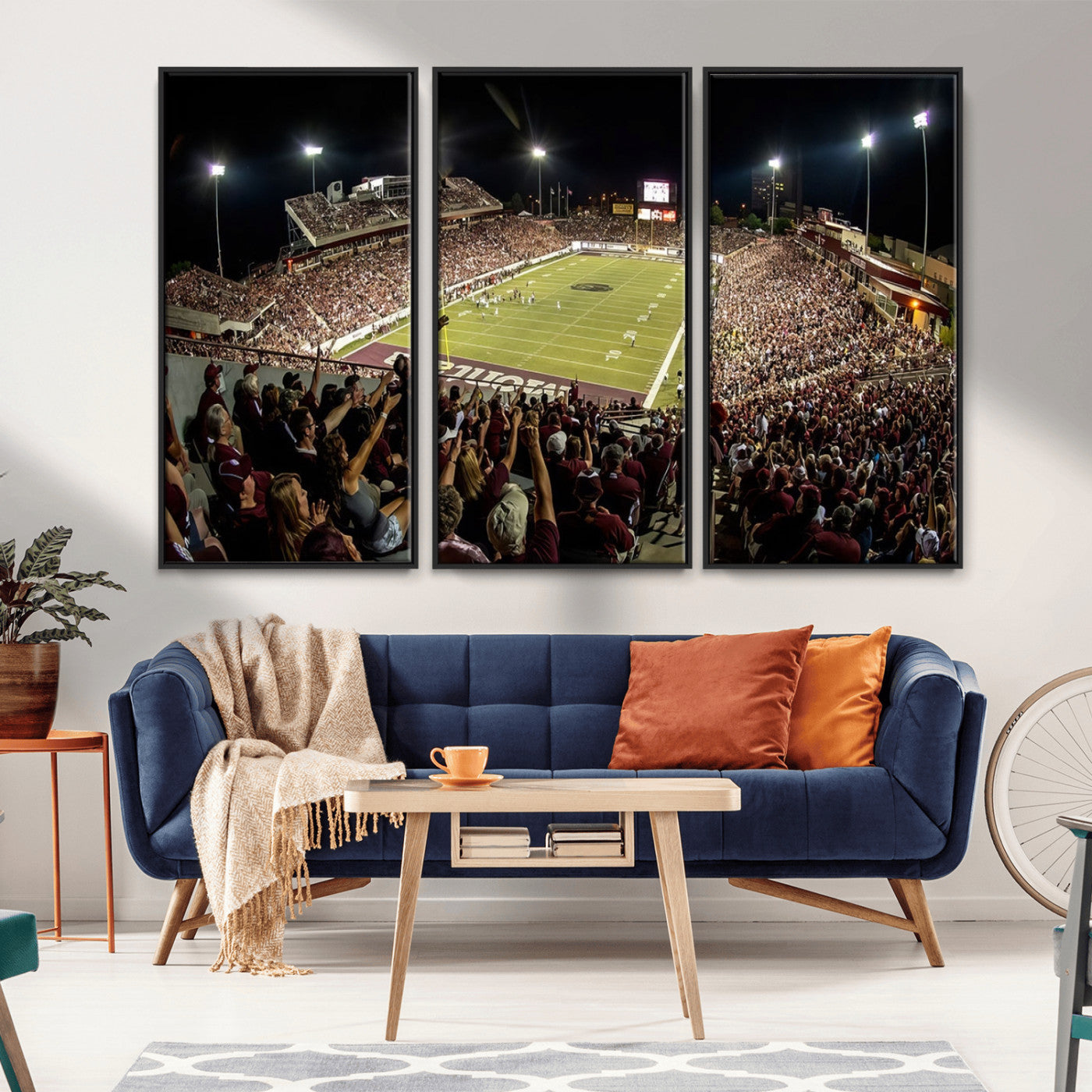 MGV-FC-48X32-3P - Washington-Grizzly Stadium Canvas Print, American Football Wall Art Canvas Print, Stadium Sport Wall