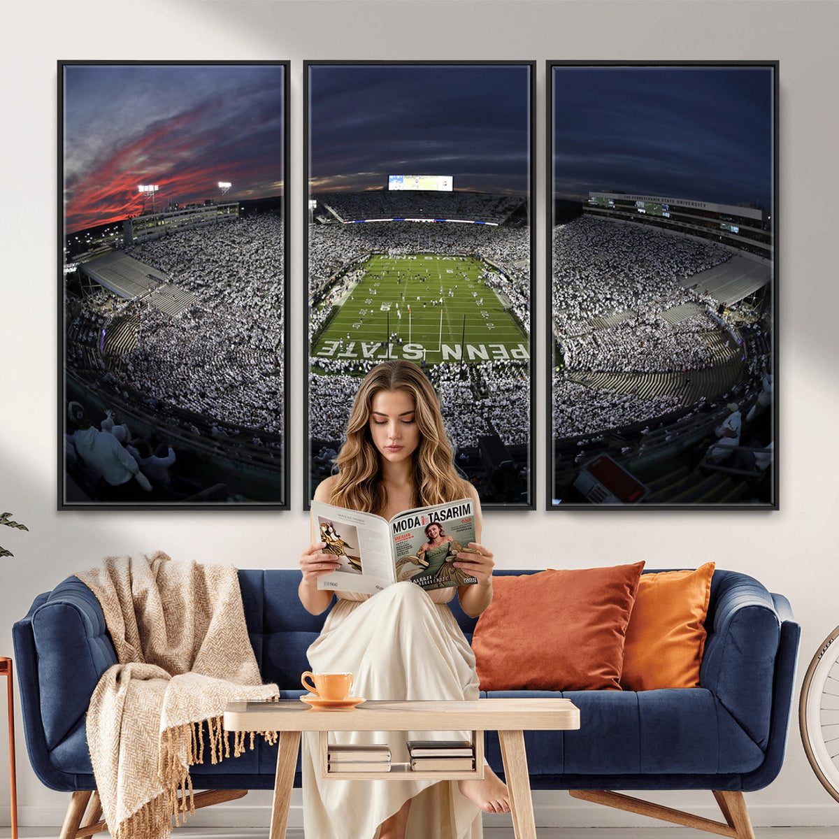 59877-MGV-CV-36X24 - Penn State University Nittany Lions Football Team Print