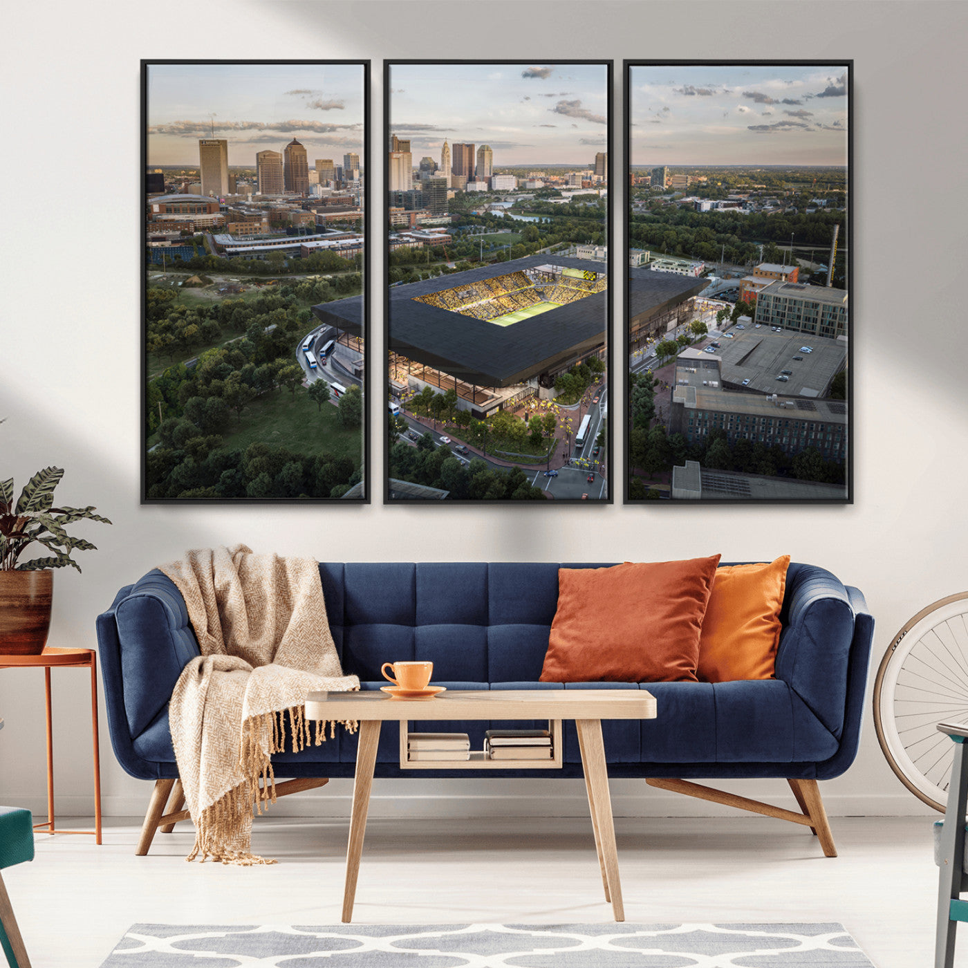 MGV-FC-48X32-3P - Columbus Crew Soccer Team Print - Columbus Crew Stadium Wall Art, Columbus Crew Soccer Wall Art