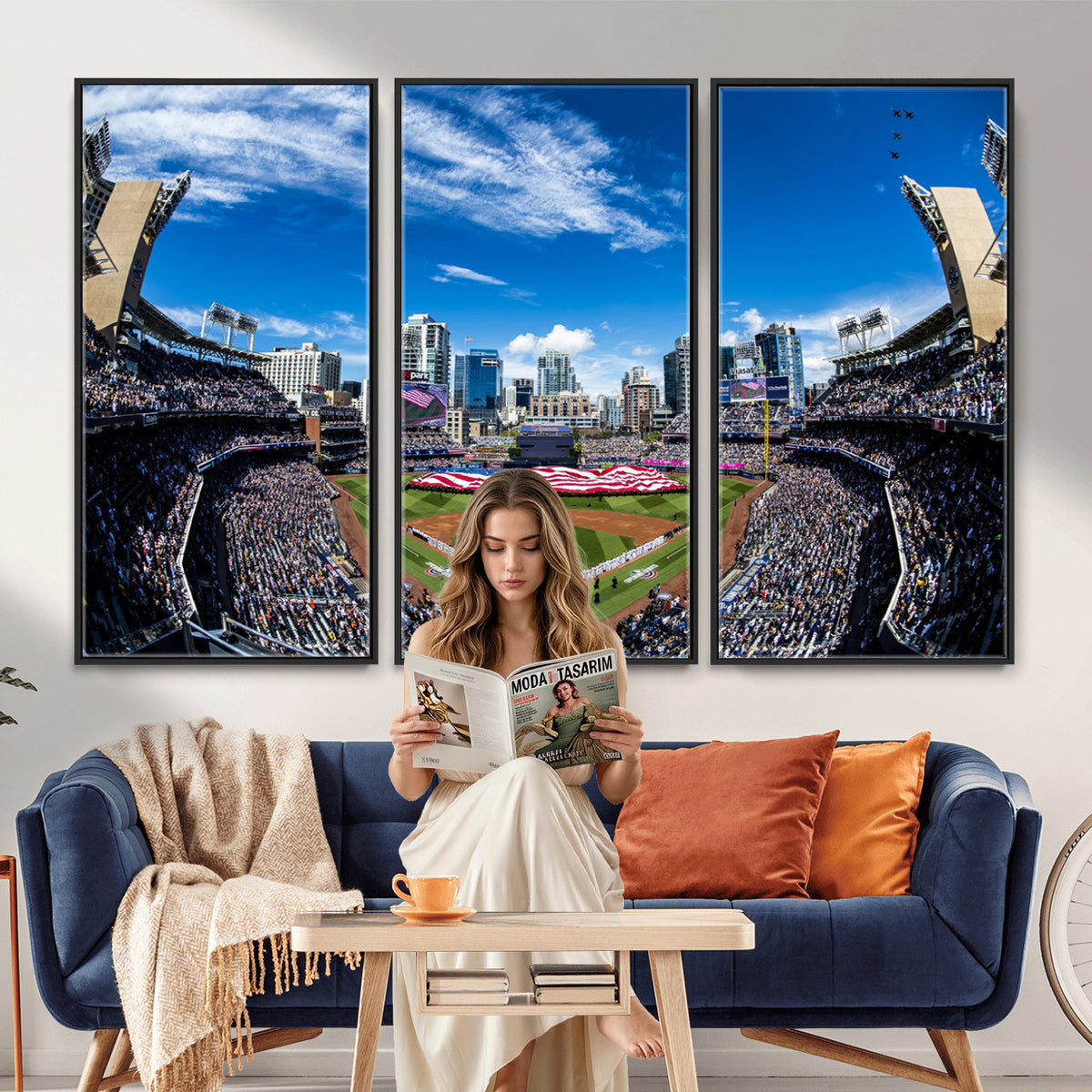 52297-MGV-CV-36X24 - San Diego Padres Baseball Team Print, Petco Park Stadium