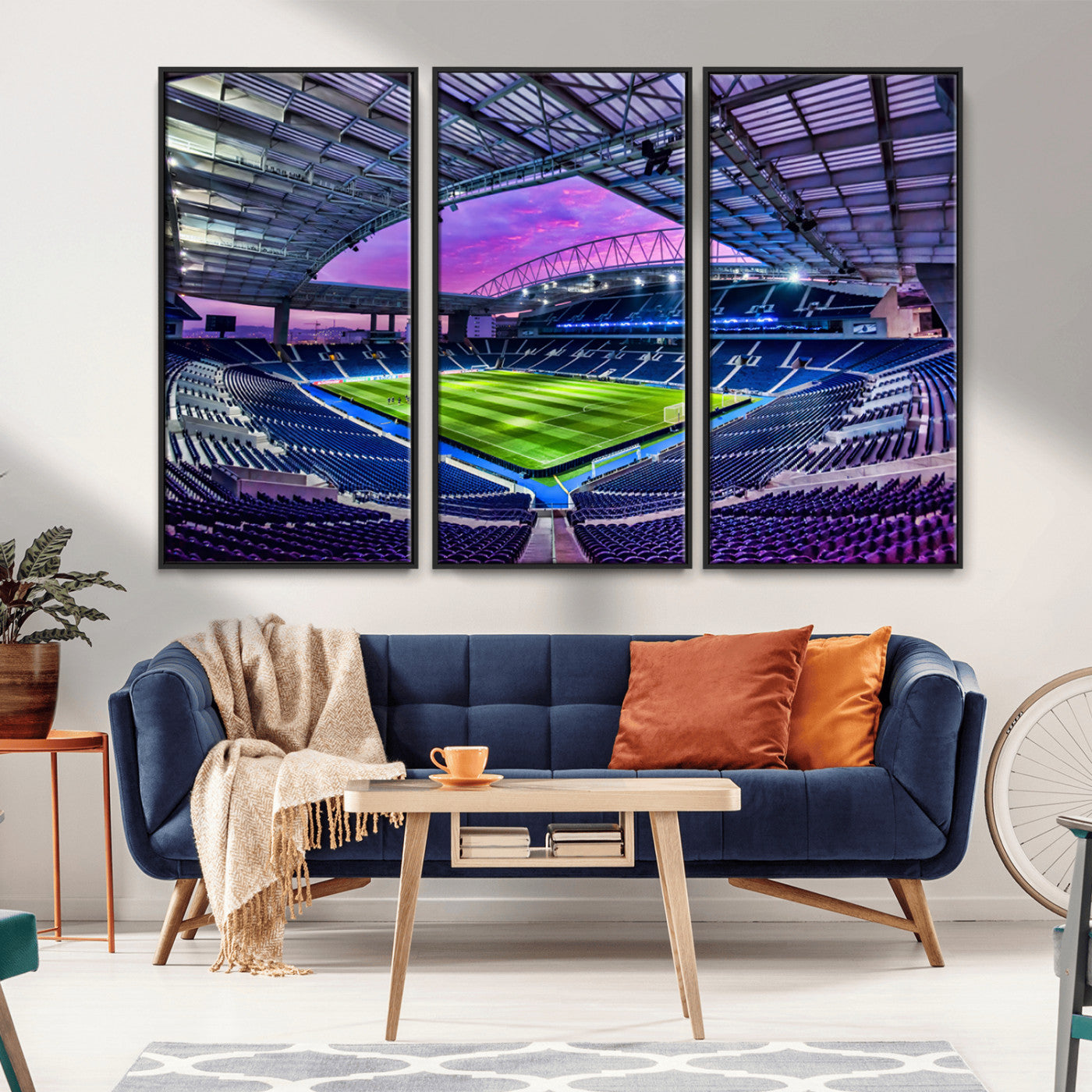 MGV-FC-48X32-3P - FC Porto Soccer Team Print Canvas- Dragon Stadium Wall Art Canvas Print