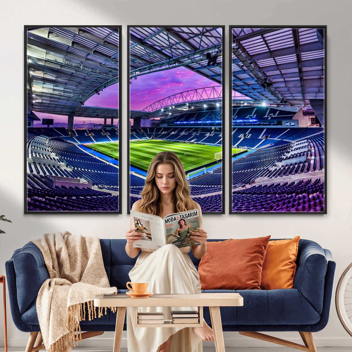 10851-MGV-CV-36X24 - FC Porto Soccer Team Print Canvas, Dragon Stadium Wall Art