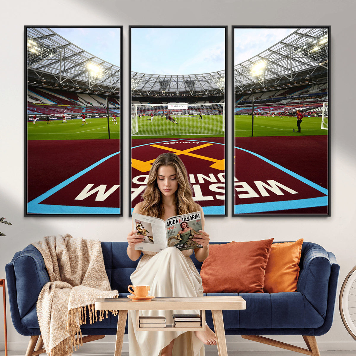 77367-MGV-CV-36X24 - West Ham United FC Stadium Canvas Wall Art, London Stadium