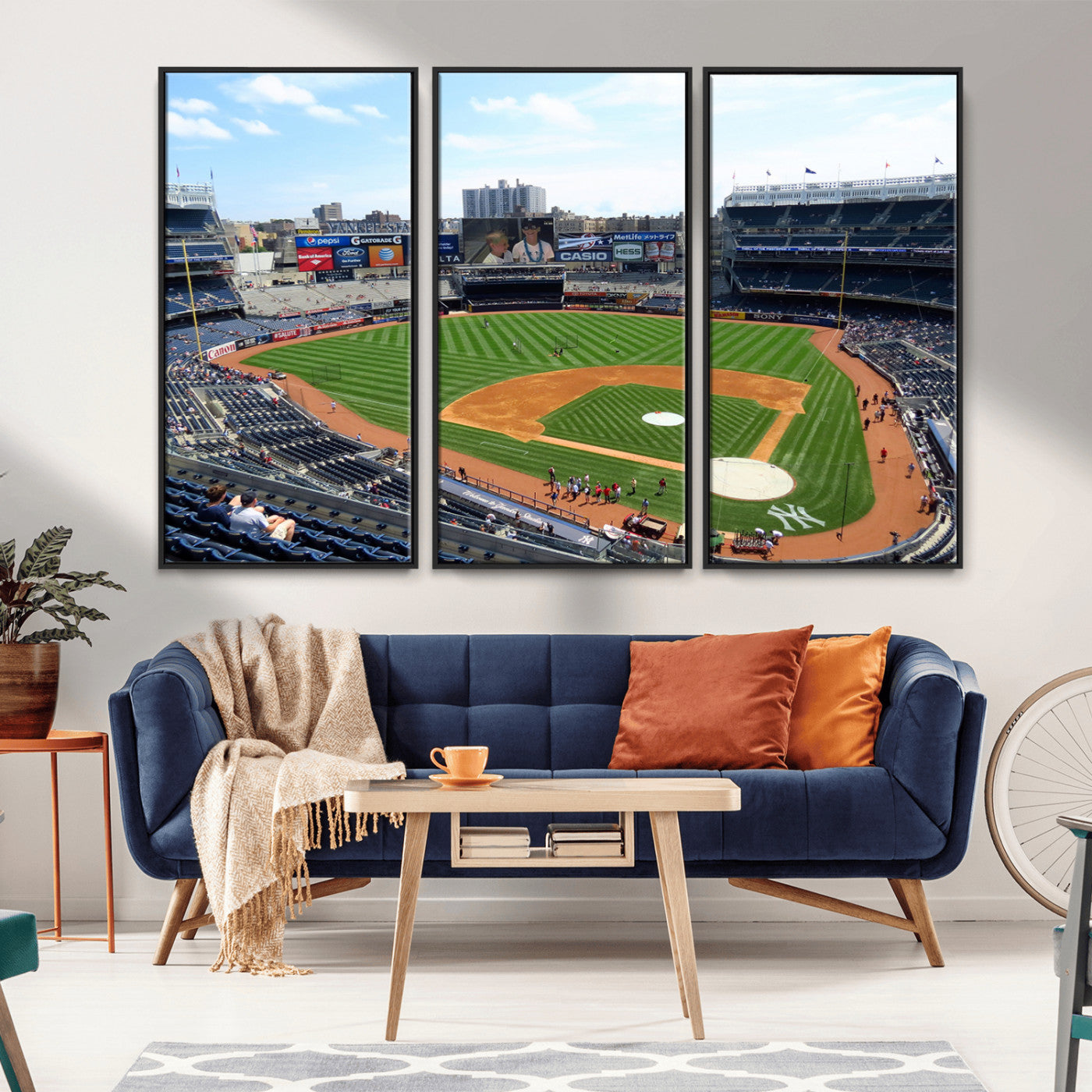 MGV-FC-48X32-3P - Buffalo Bills Stadium Wall Art - Buffalo Bills Decor- NFL Fans Gift, Perfect Sports Decor for Living