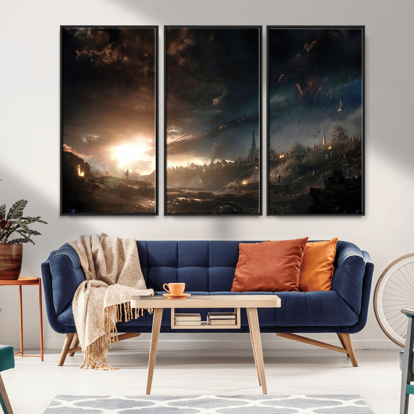 MGV-FC-48X32-3P - Avengers Planet Wall Art Canvas Print