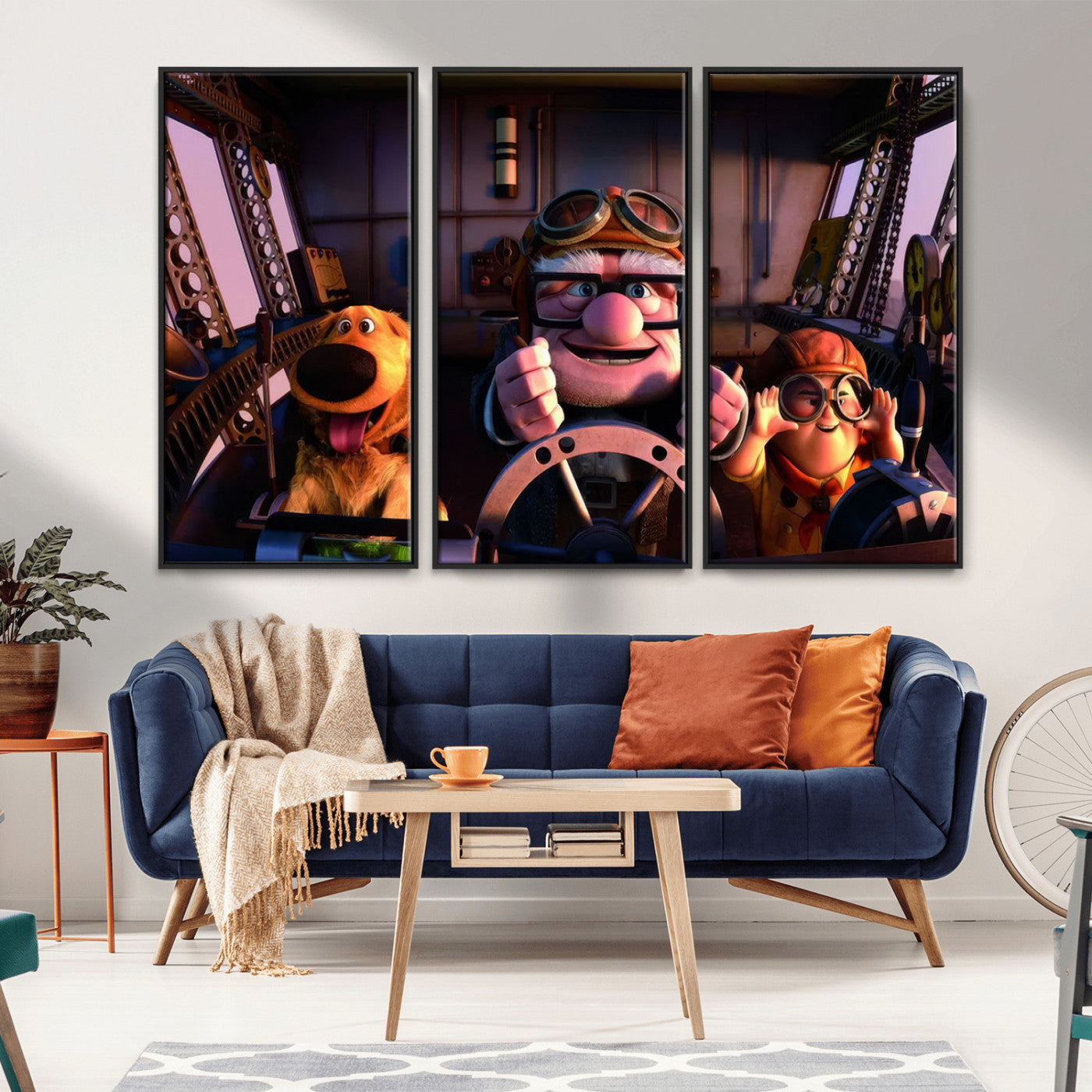 MGV-FC-48X32-3P - Carl Russel And Dog, Movie Up Poster, Movie Up Wall Art, Movie Up Poster Print, Carl