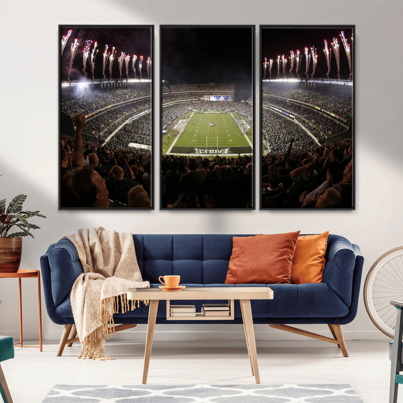 MGV-FC-48X32-3P - Eagles Field Stadium Wall Art - Philadelphia Eagles Football Team Print - Philadelphia Lincoln