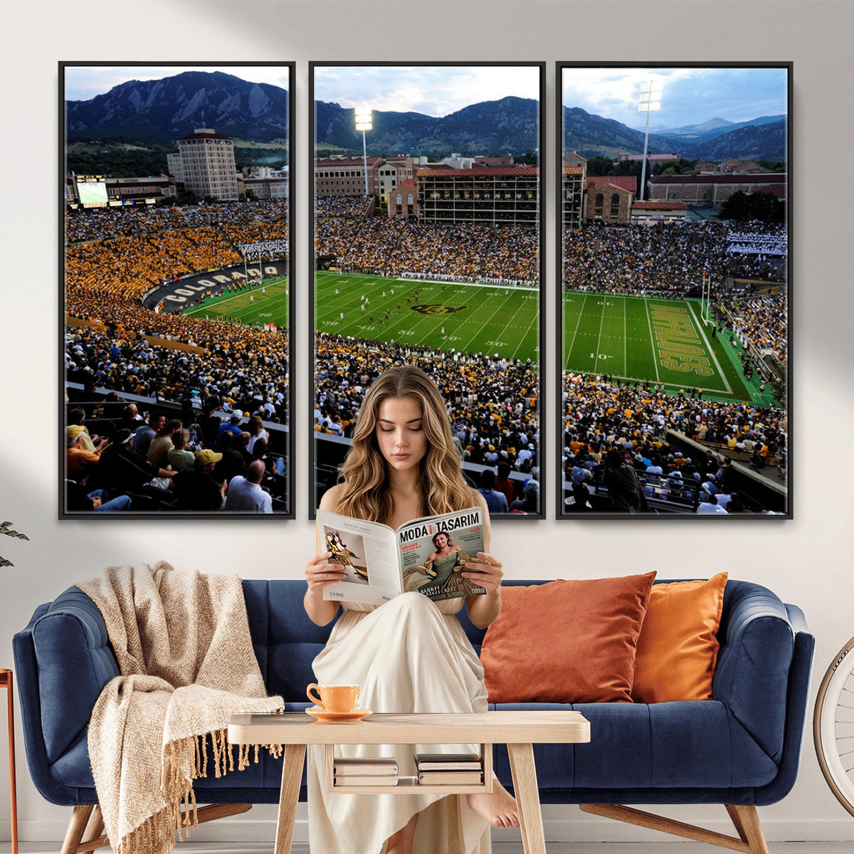 60552-MGV-CV-36X24 - Folsom Field, University of Colorado Buffaloes Football