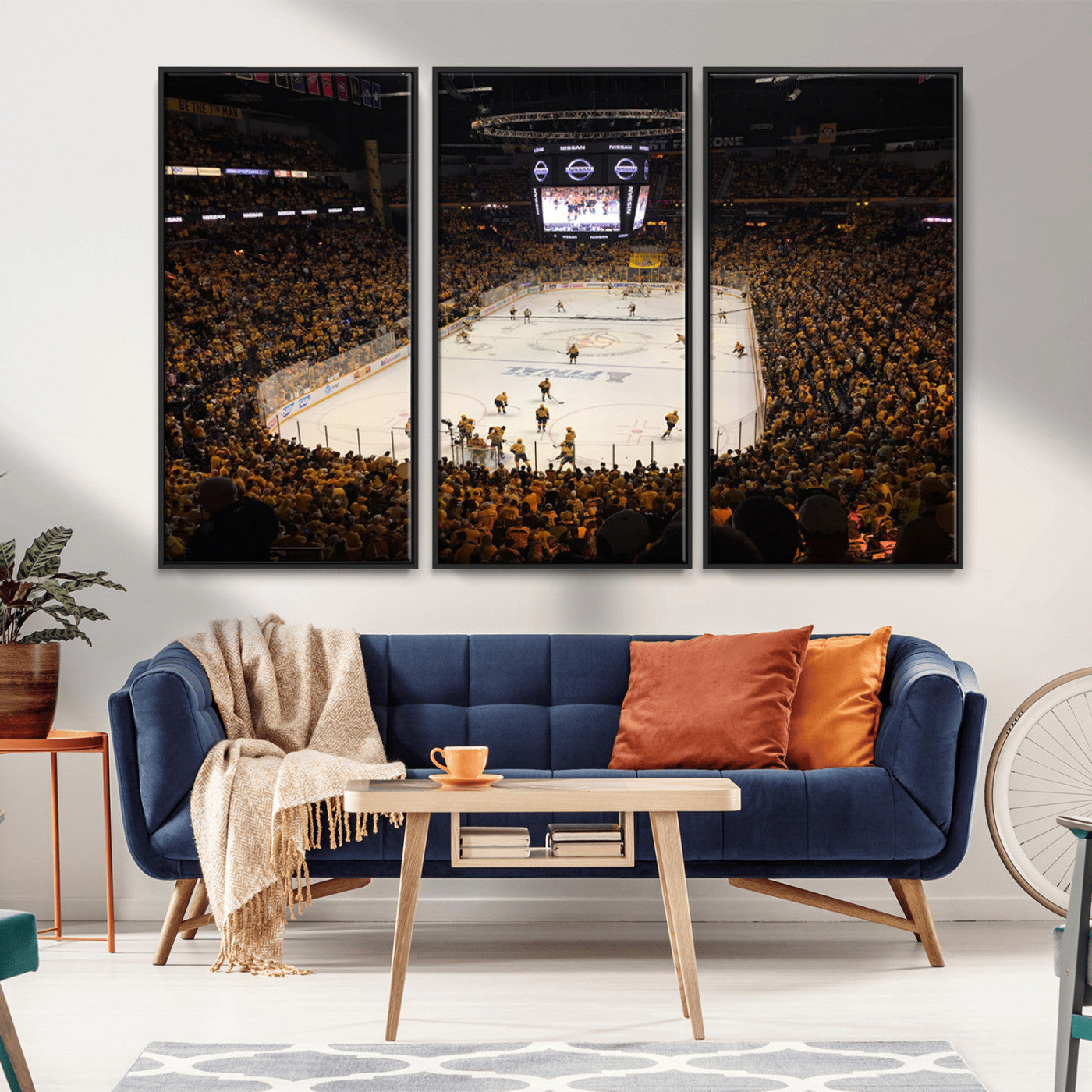 MGV-FC-48X32-3P - Bridgestone Arena - Nashville Predators Hockey Team Print - Nashville Wall Art Canvas Print