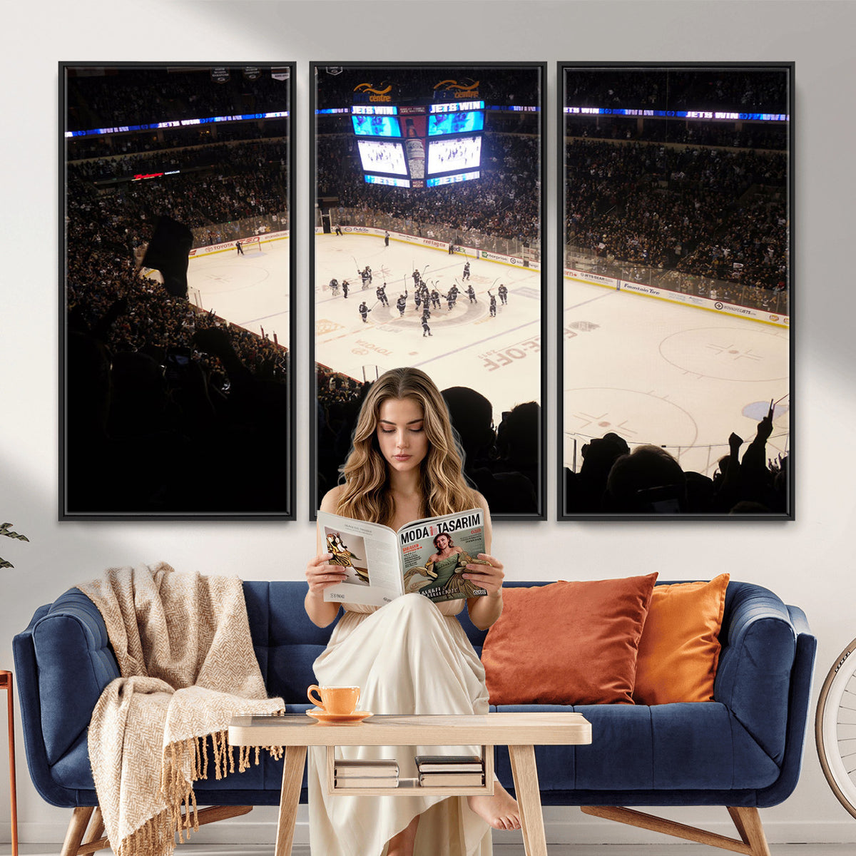 22497-MGV-CV-36X24 - Canada Life Centre Wall Art | Winnipeg Jets Hockey Team Print Canvas | Ready to Hang | Winnipeg Wall
