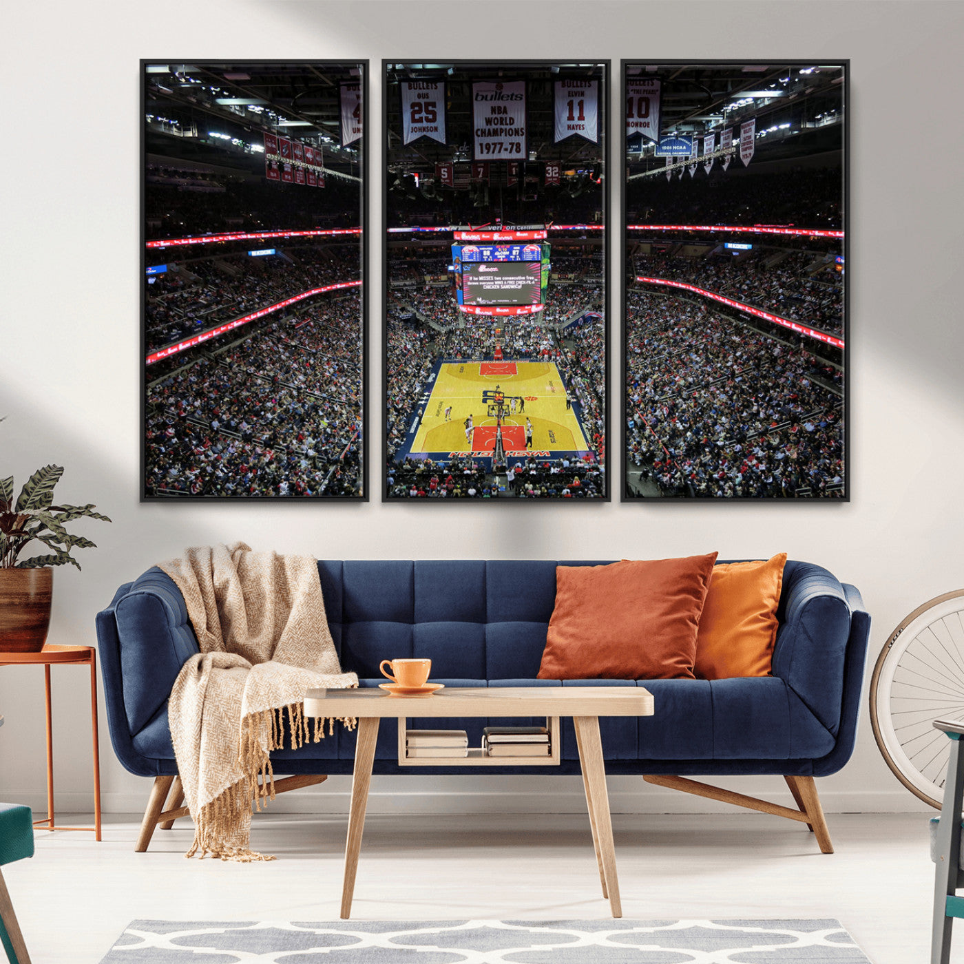 MGV-FC-48X32-3P - Capital One Arena Stadium Wall Art | Canvas Print | Ready to Hang | Washington D.C. Sports Decor