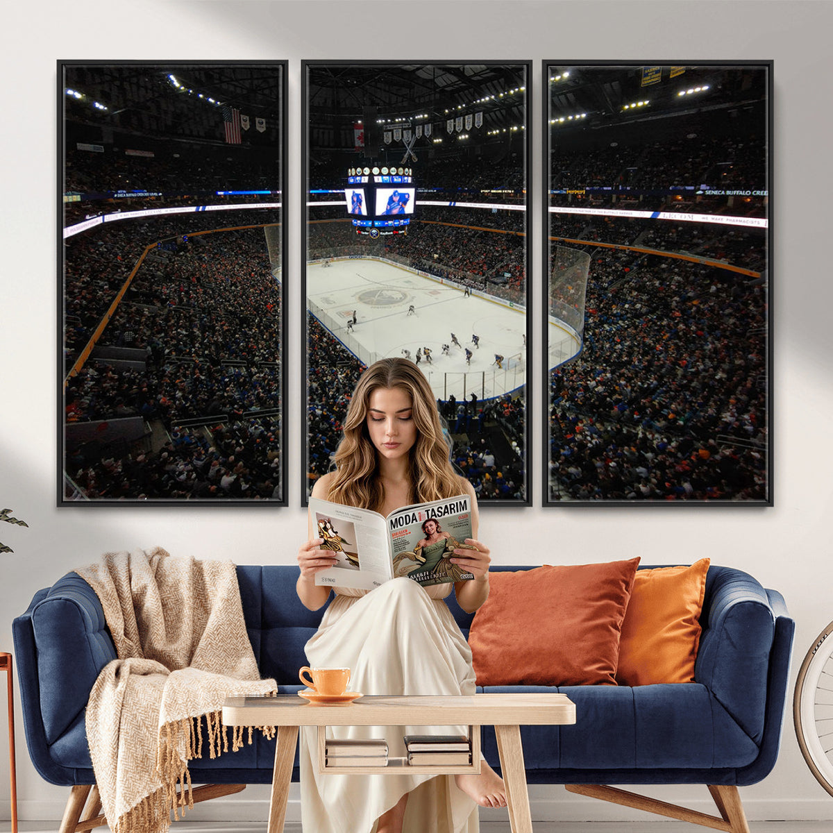15132-MGV-CV-36X24 - KeyBank Center New York Buffalo Sabres Hockey Stadium Canvas