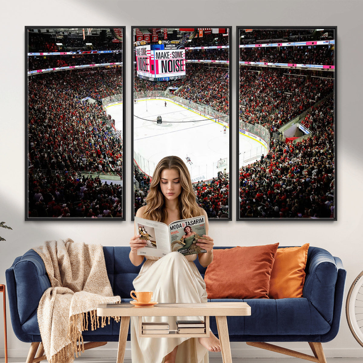 73950-MGV-CV-36X24 - PNC Arena Raleigh North Carolina Hurricanes Hockey Stadium