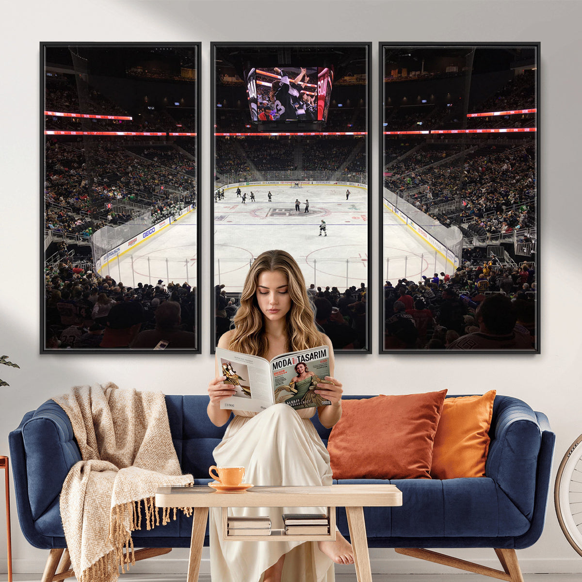 14802-MGV-CV-36X24 - T Mobile Arena Paradise Nevada Vegas Golden Knights Ice Hockey Stadium
