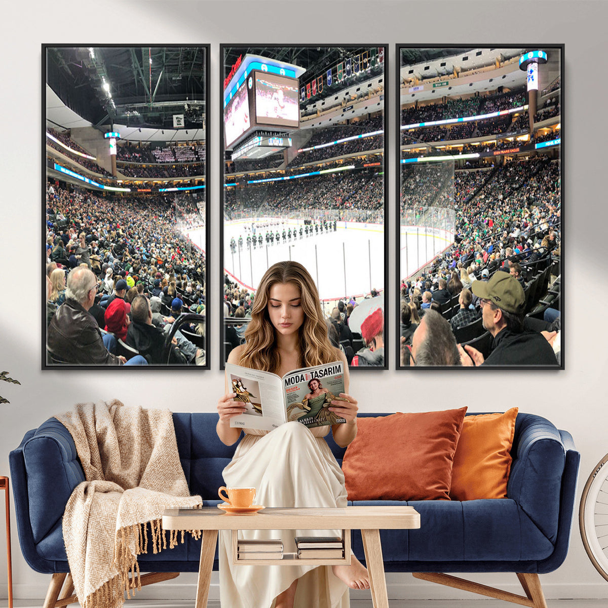 44414-MGV-CV-36X24 - Xcel Energy Center St Paul Minnesota Wild Ice Hockey Stadium