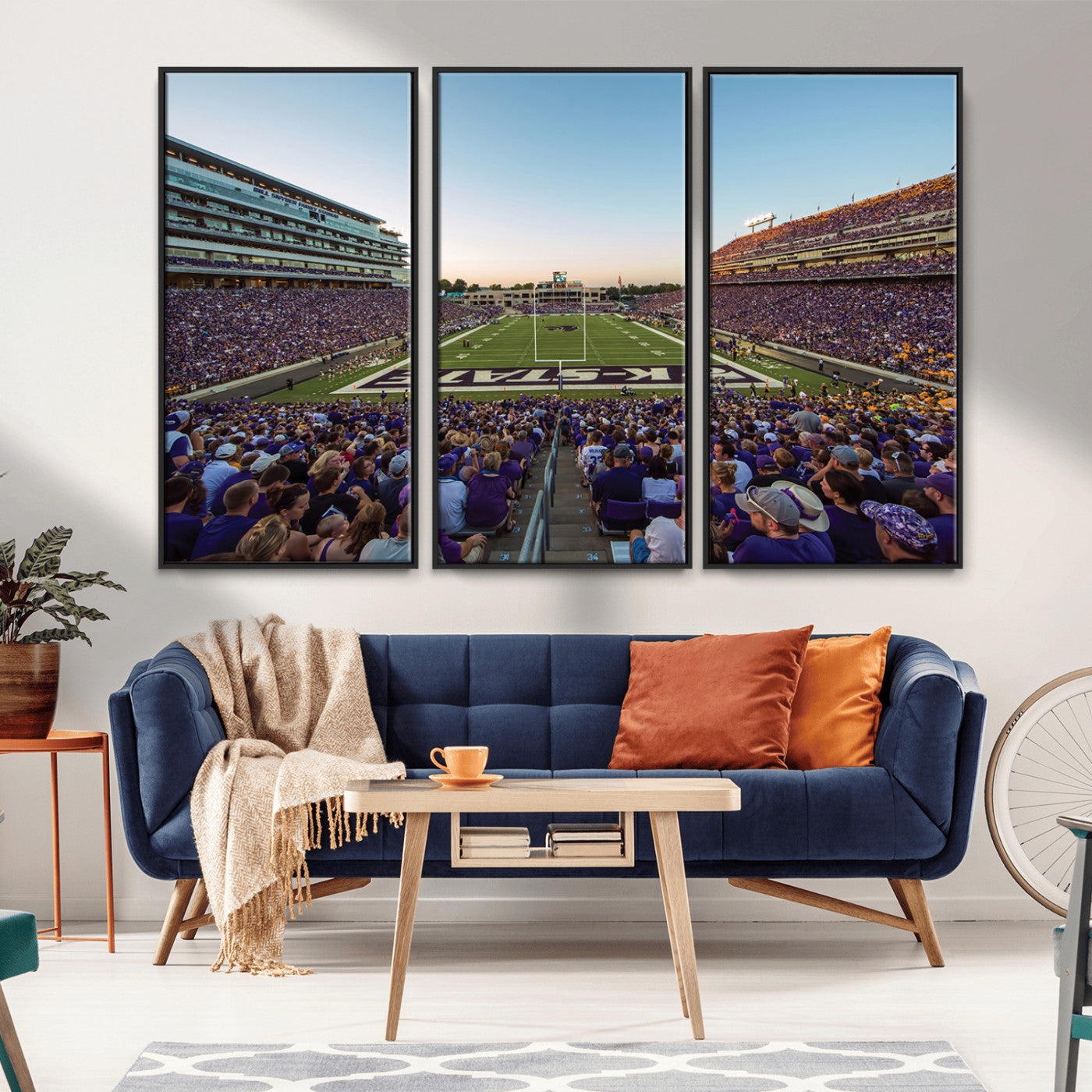 MGV-FC-48X32-3P - Kansas State University Wildcats Football Team Print - Manhattan Bill Snyder Family Football Stadium