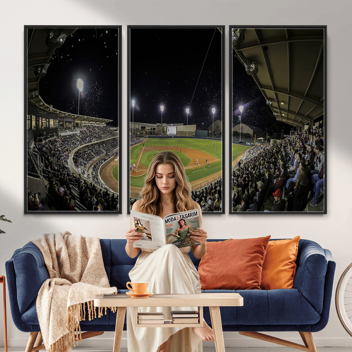 10262-MGV-CV-36X24 - Olsen Field at Blue Bell Park - Texas A&M Aggies Baseball Stadium Wall Art Canvas Print