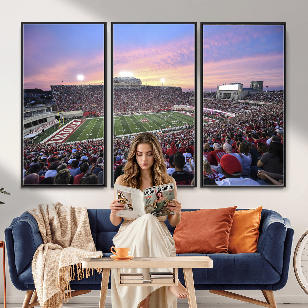 13046-MGV-CV-36X24 - Indiana University Hoosiers Football Team Print
